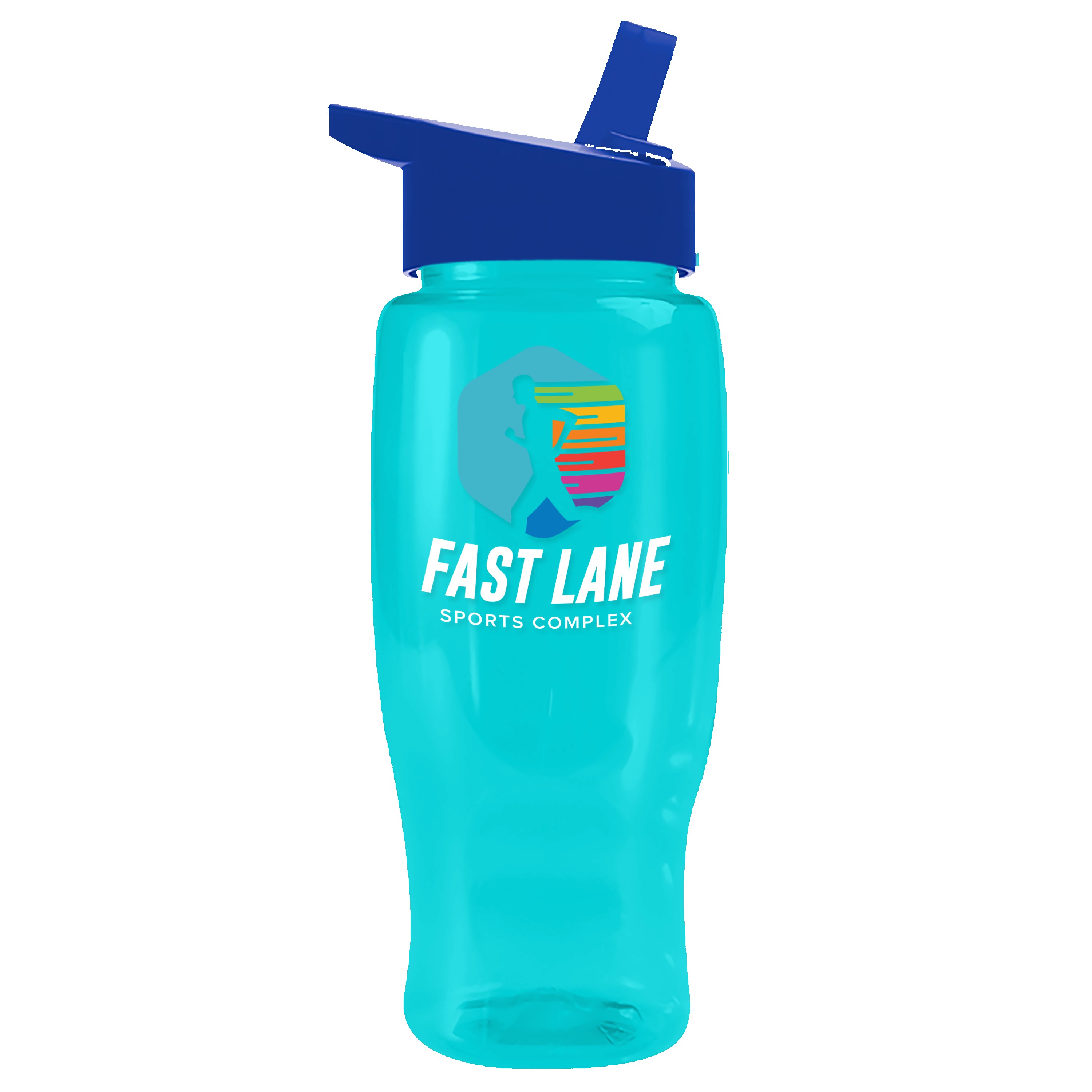Picture of Garyline® Poly+ Recycled Bottle with Flip-Straw Lid - 27 oz.