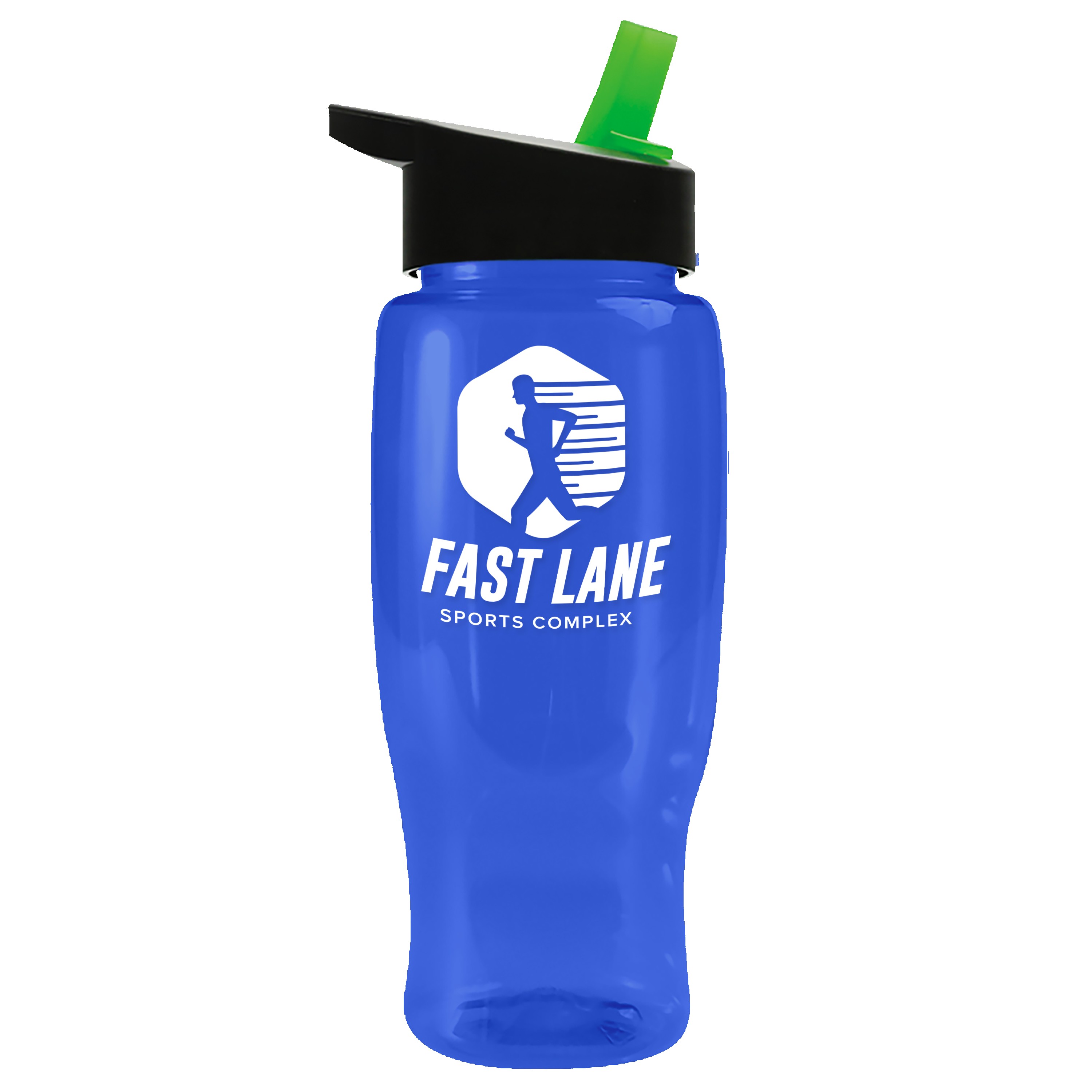 Picture of Garyline® Poly+ Recycled Bottle with Flip-Straw Lid - 27 oz.