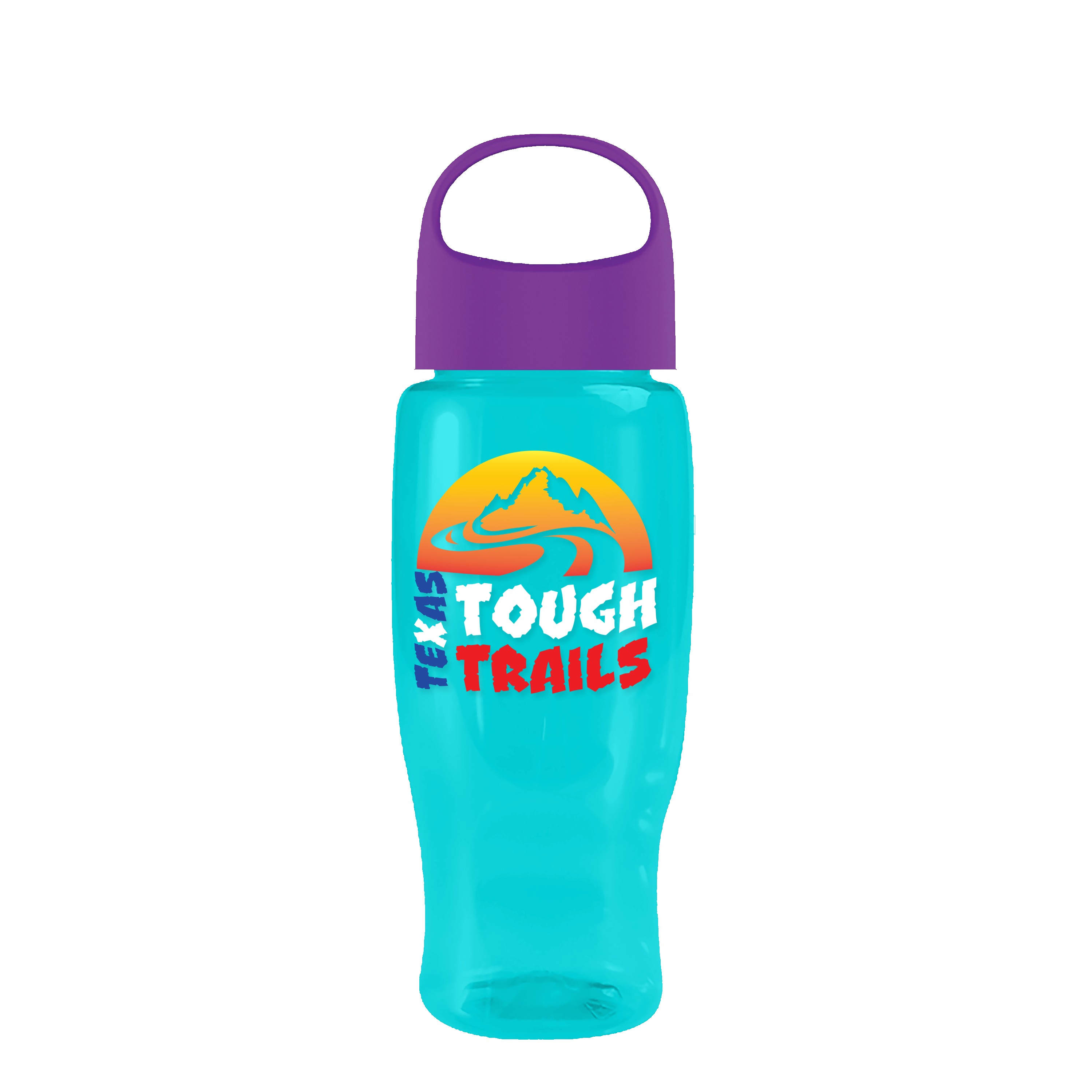 Picture of Garyline® Poly+ Recycled Bottle with Oval Crest Lid - 27 oz.