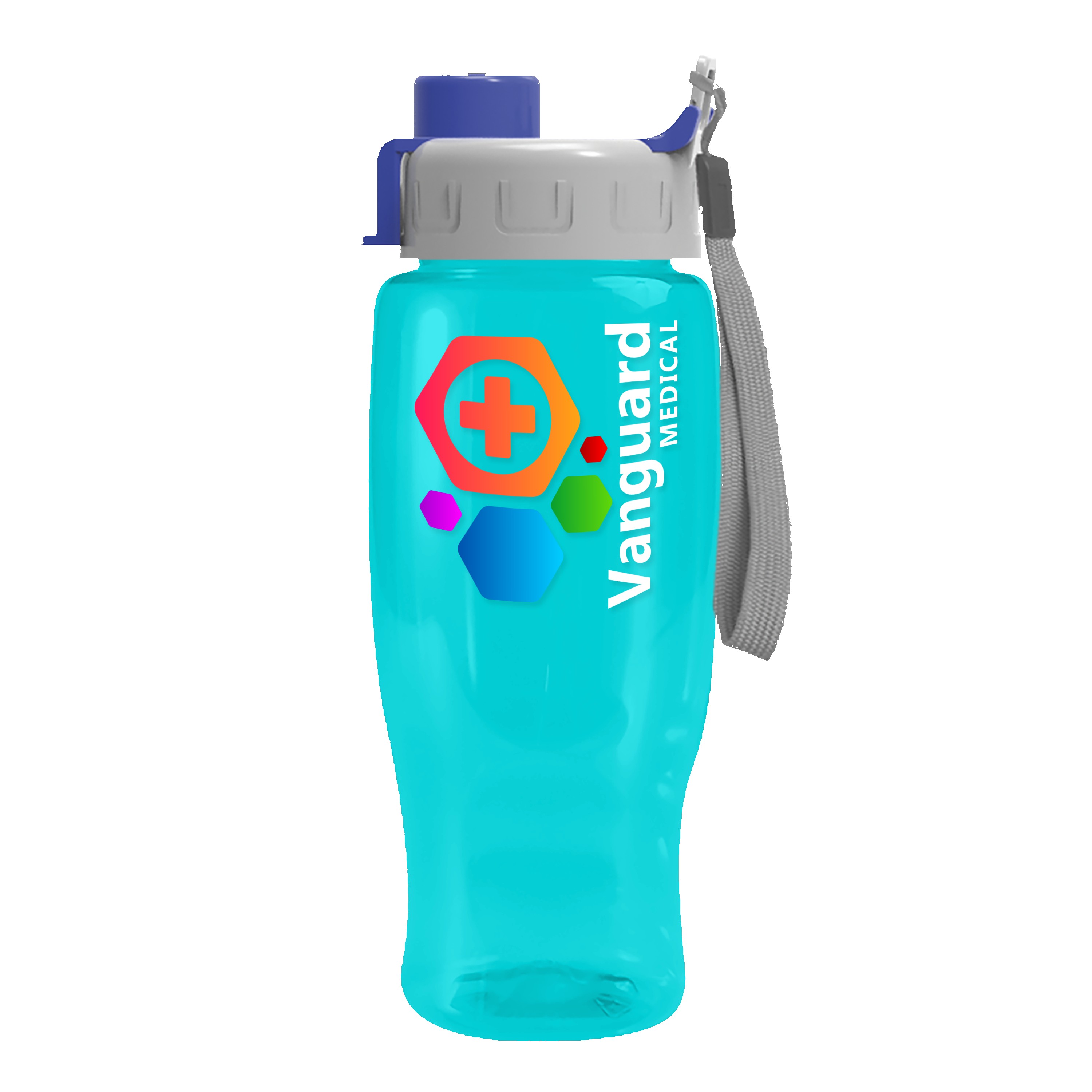 Picture of Garyline® Poly+ Recycled Bottle with Quick-Snap Lid - 27 oz.