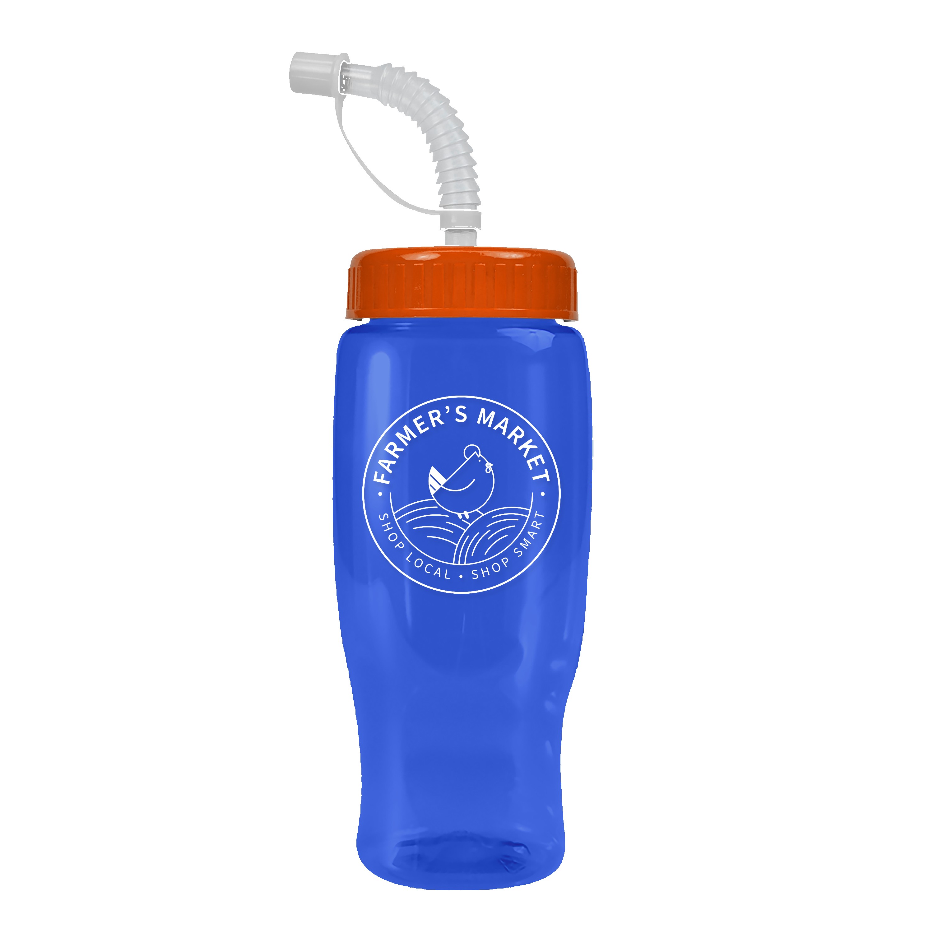 Picture of Garyline® Poly+ Recycled Bottle with Straw Lid - 27 oz.