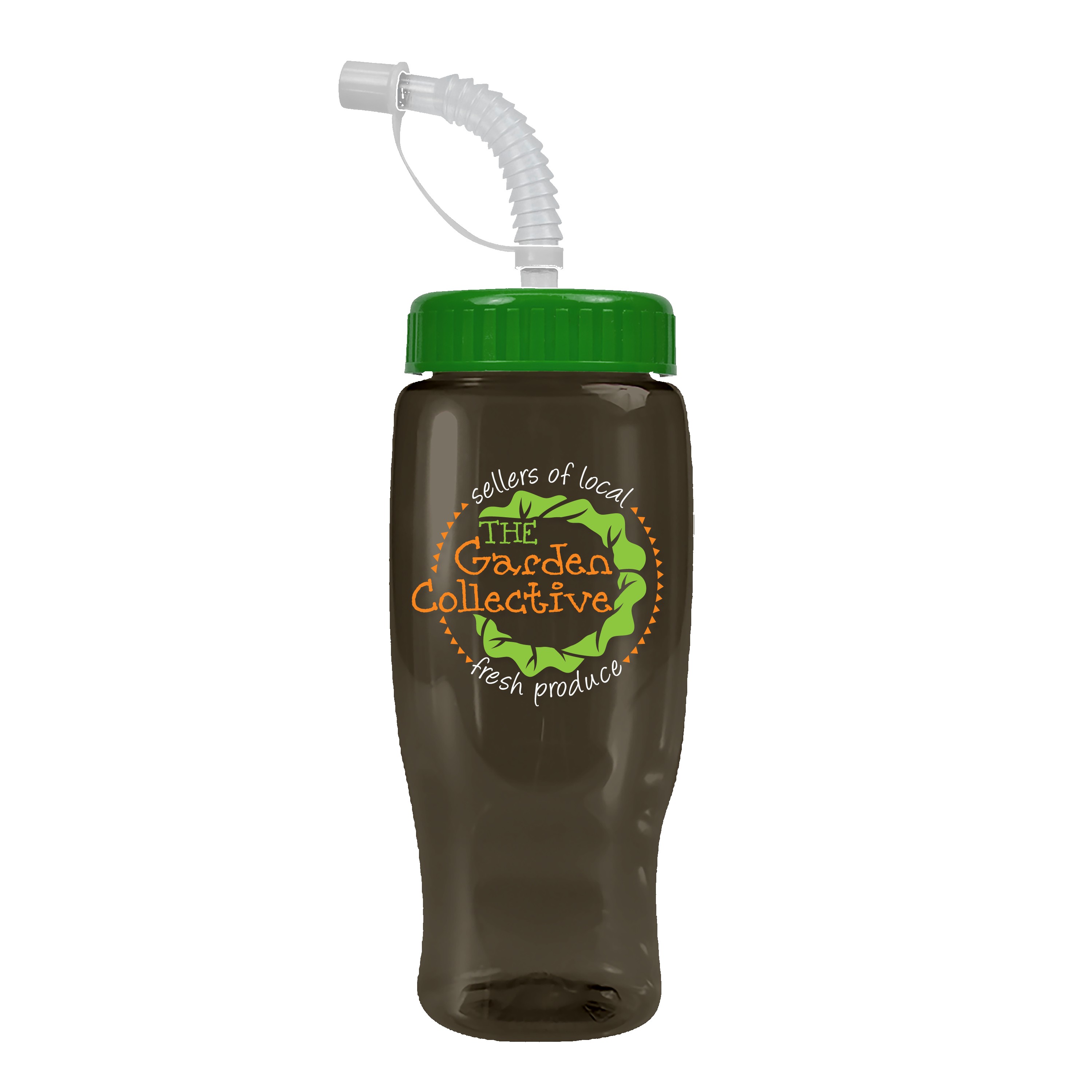 Picture of Garyline® Poly+ Recycled Bottle with Straw Lid - 27 oz.