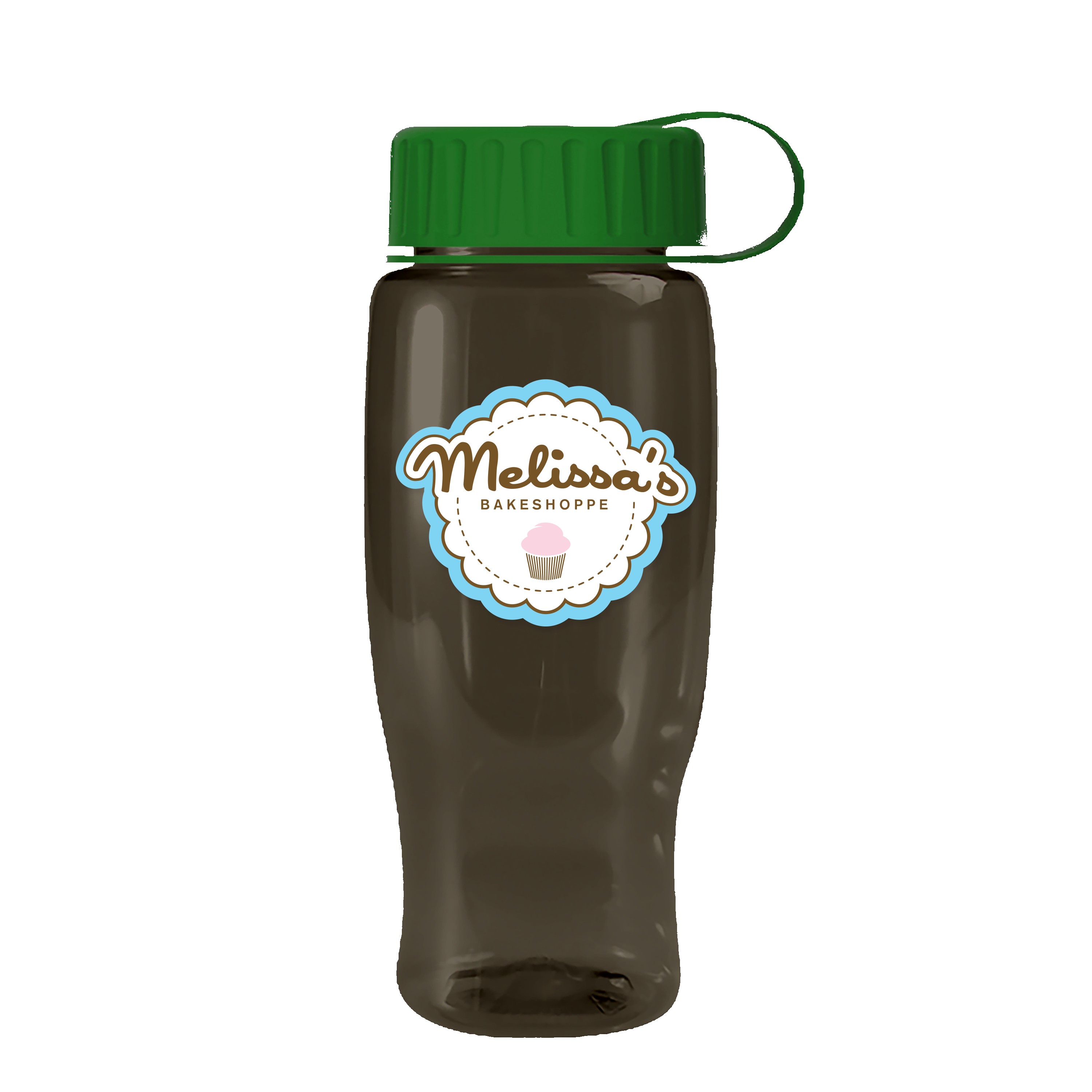 Picture of Garyline® Poly+ Recycled Bottle with Tethered Lid - 27 oz.