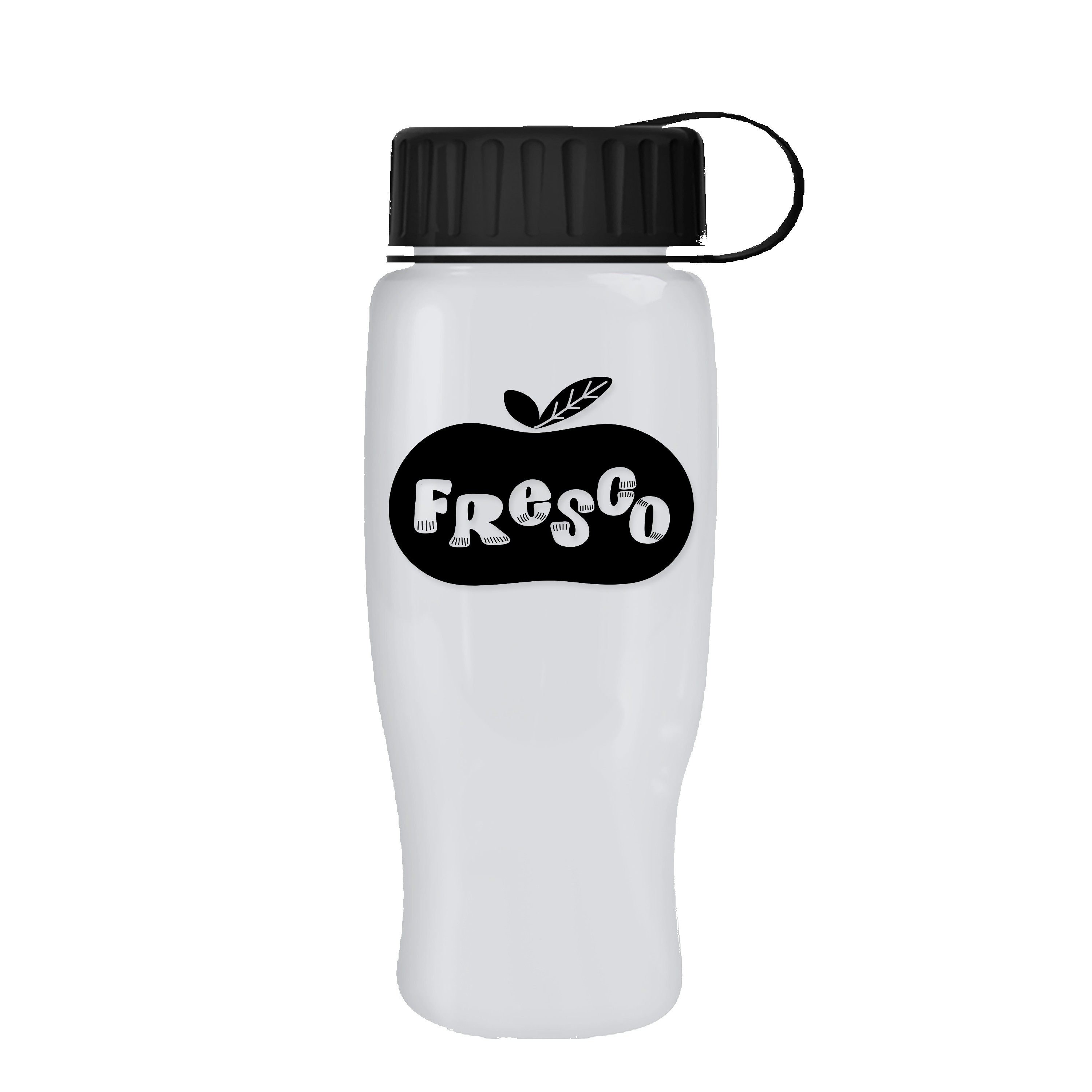 Picture of Garyline® Poly+ Recycled Bottle with Tethered Lid - 27 oz.