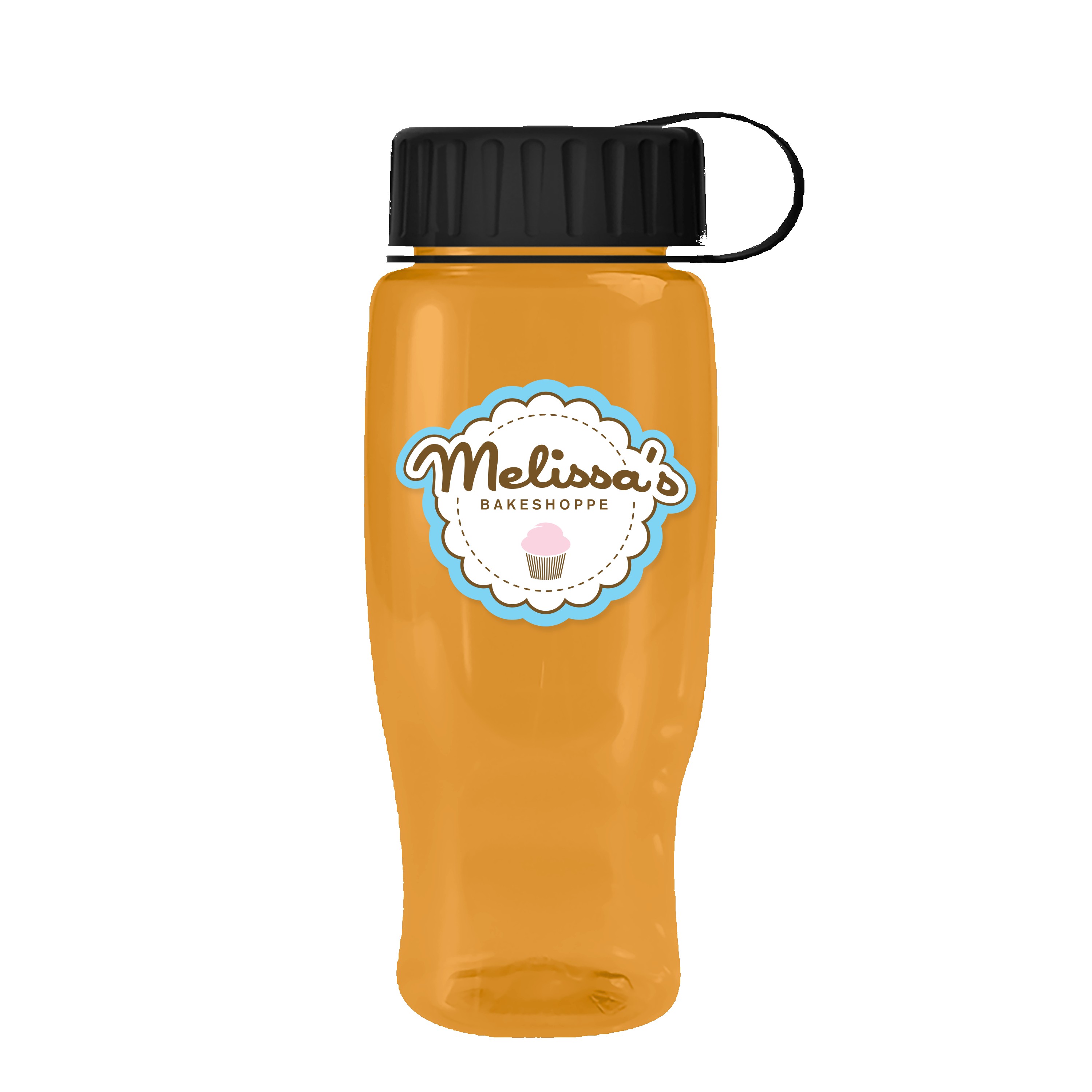 Picture of Garyline® Poly+ Recycled Bottle with Tethered Lid - 27 oz.