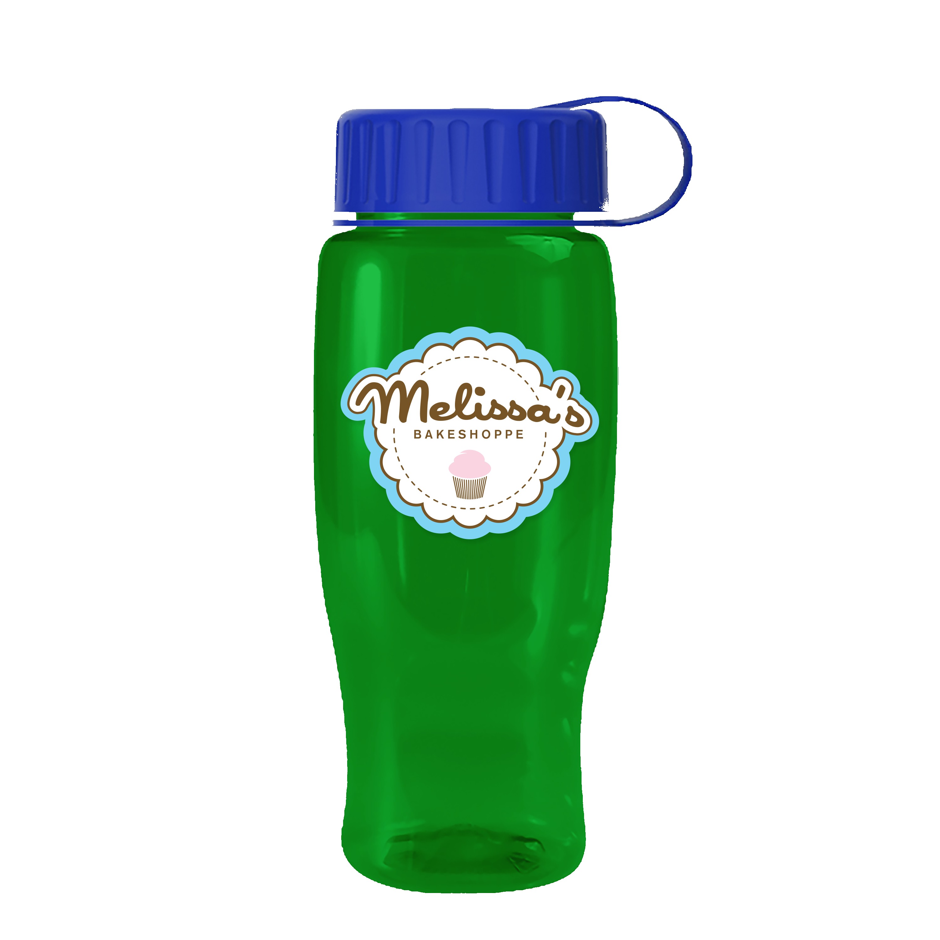 Picture of Garyline® Poly+ Recycled Bottle with Tethered Lid - 27 oz.