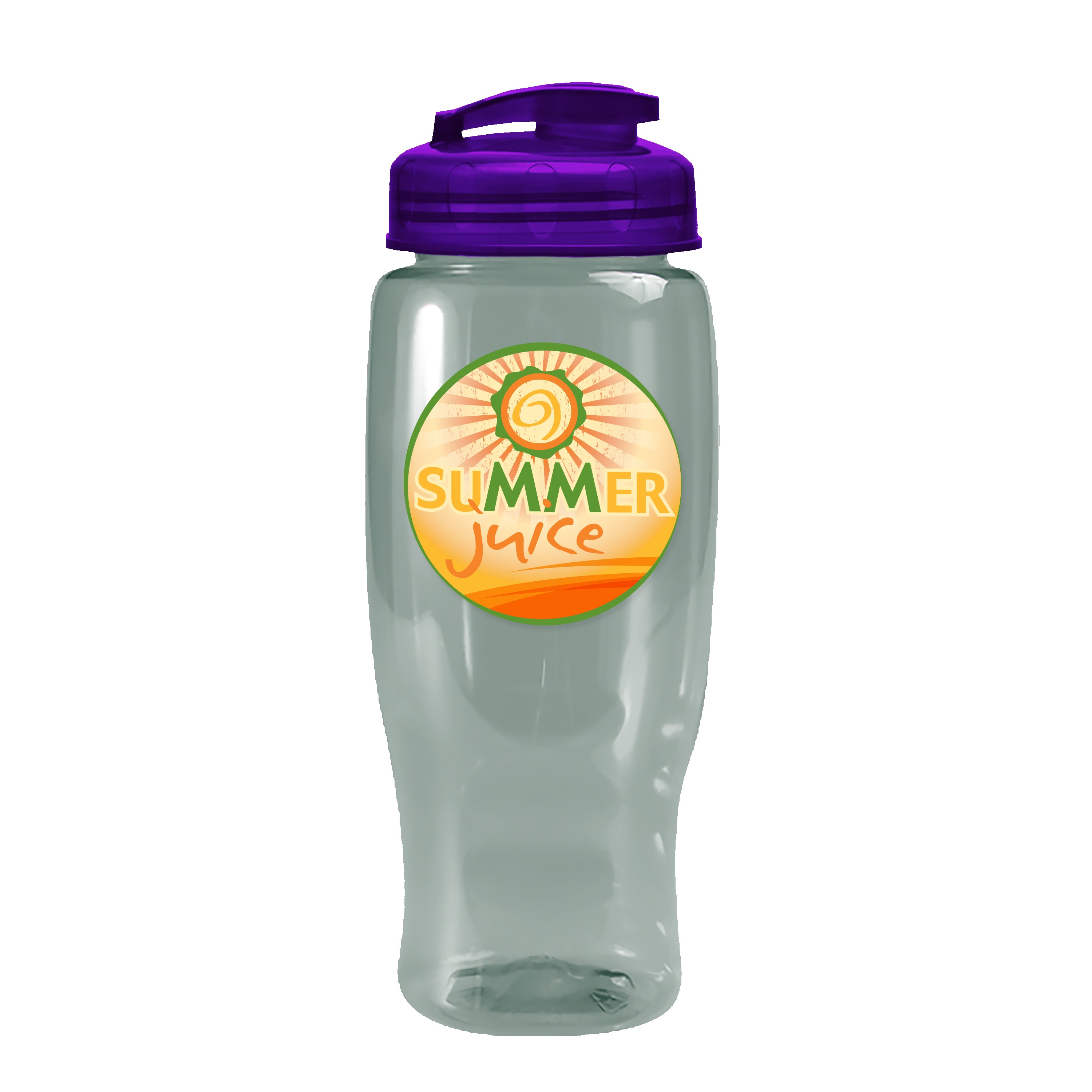 Picture of Garyline® Poly+ Recycled Bottle with Flip-Top Lid - 27 oz.