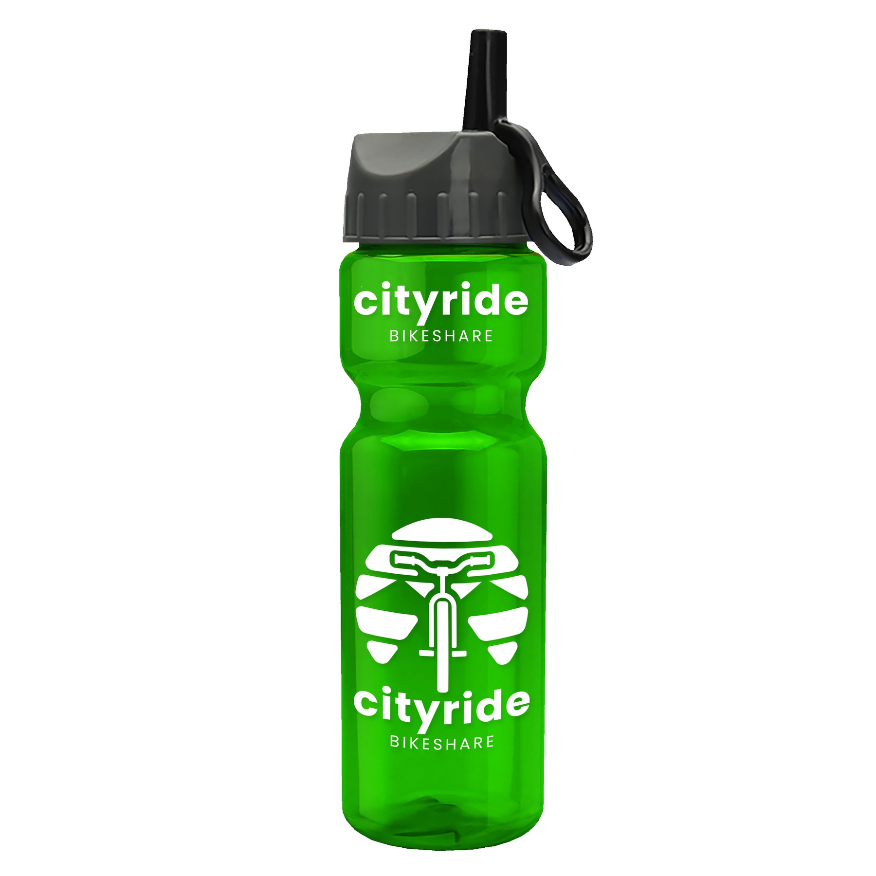 Picture of Garyline® Champ Recycled Bottle with Ring-Straw Lid - 28 oz.