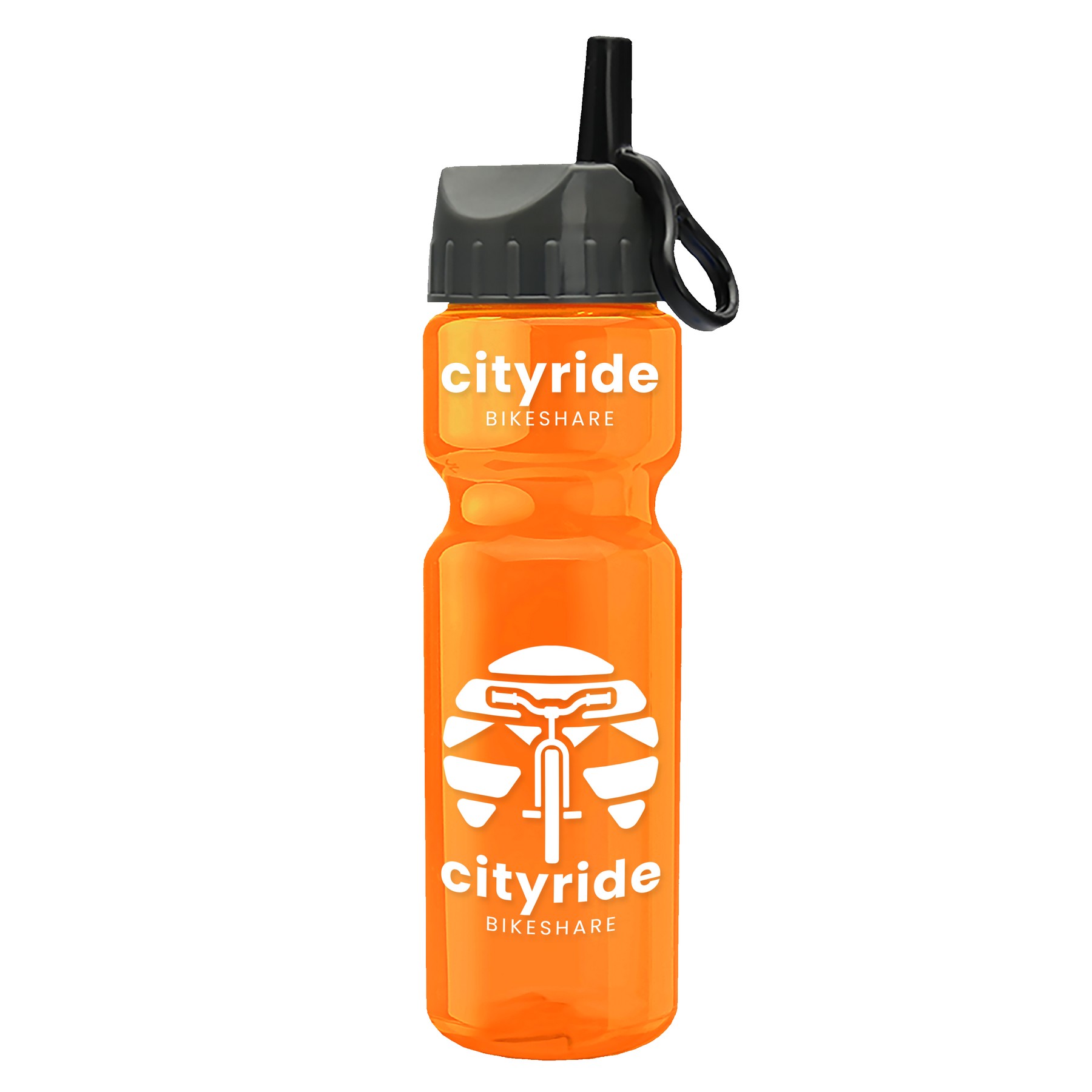Picture of Garyline® Champ Recycled Bottle with Ring-Straw Lid - 28 oz.