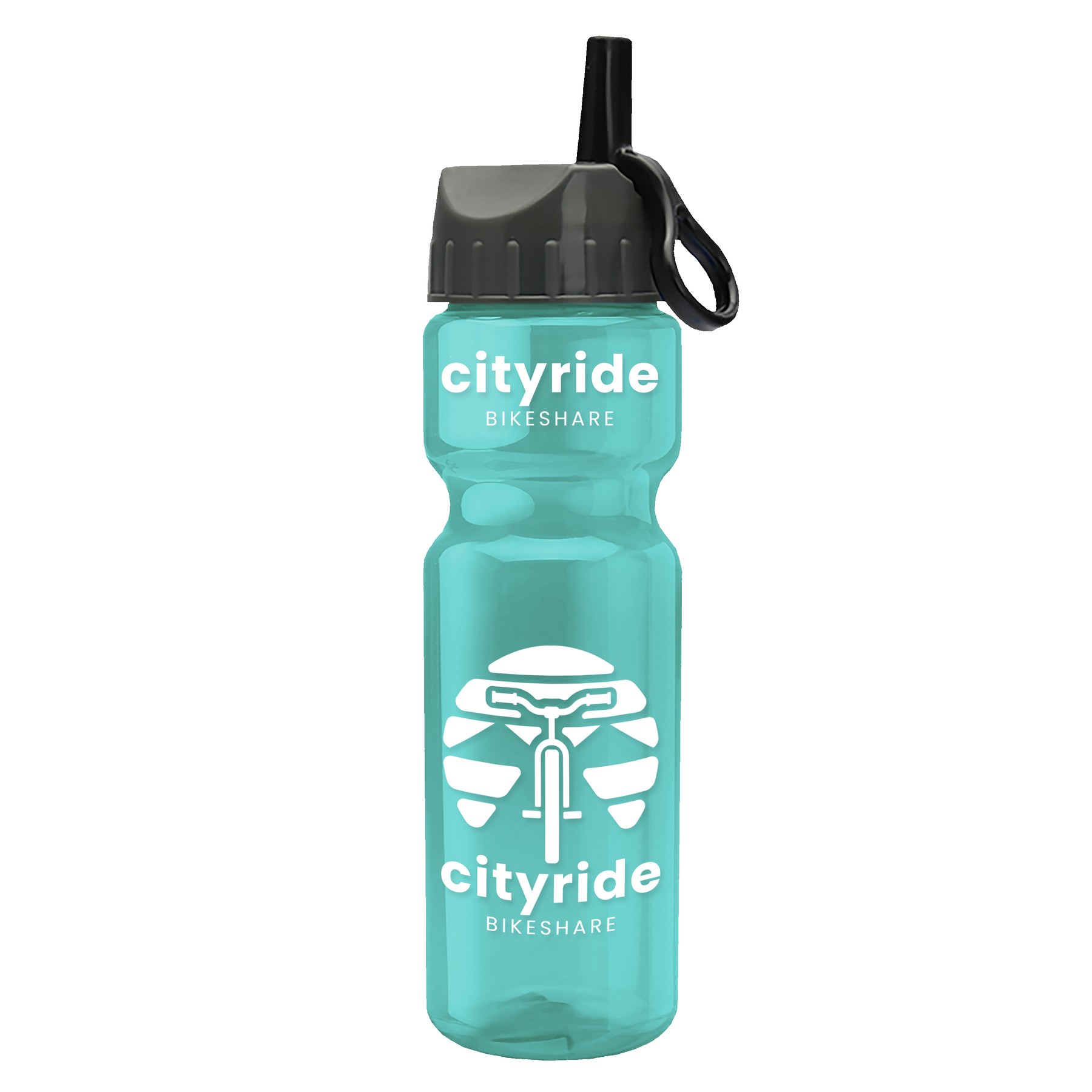 Picture of Garyline® Champ Recycled Bottle with Ring-Straw Lid - 28 oz.