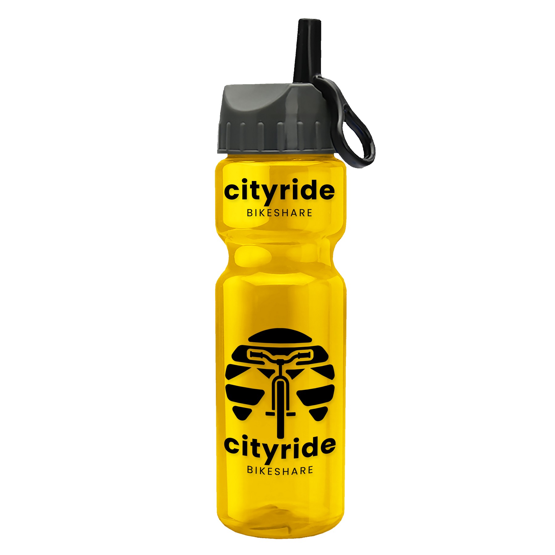 Picture of Garyline® Champ Recycled Bottle with Ring-Straw Lid - 28 oz.