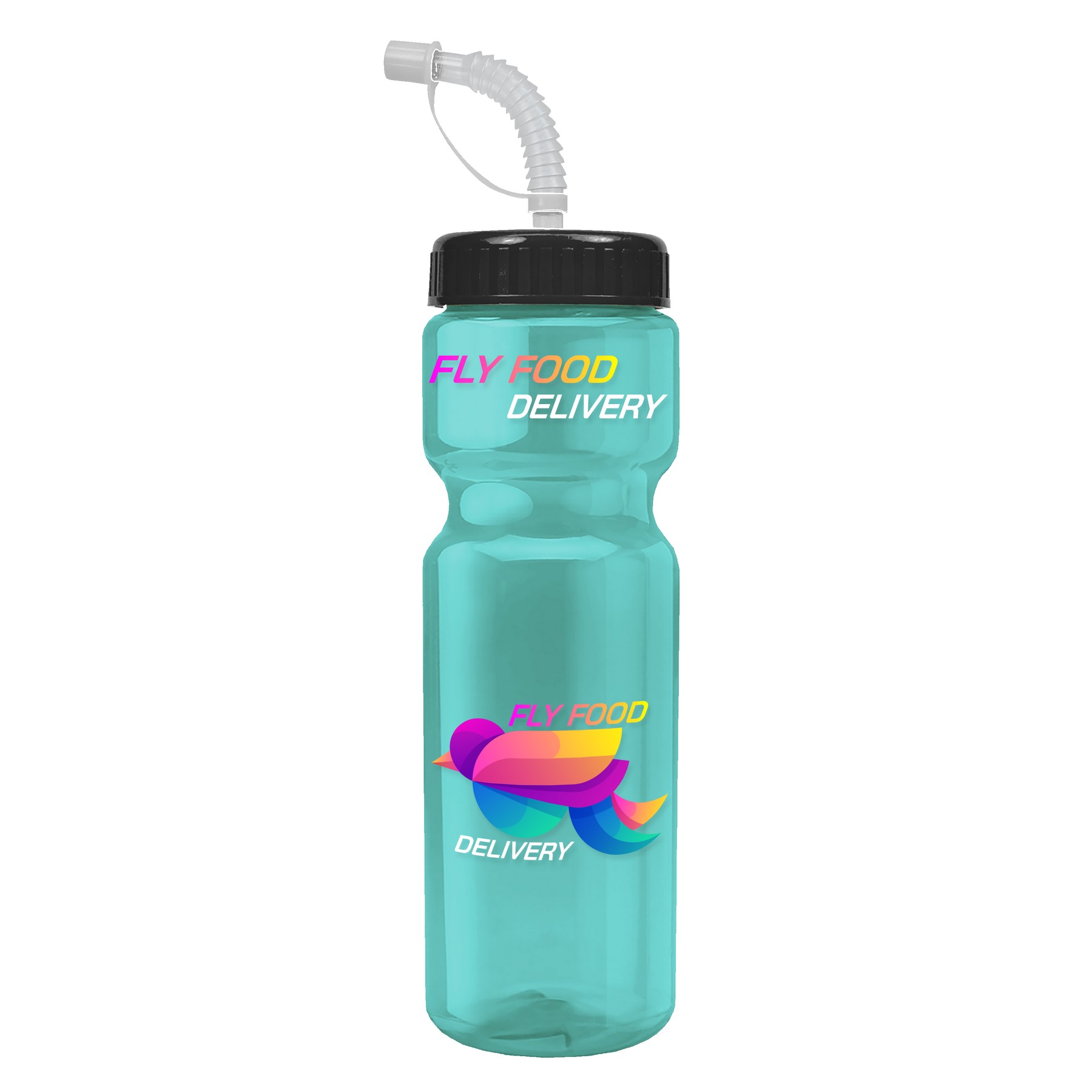 Picture of Garyline® Champ Recycled Bottle with Straw Lid - 28 oz.