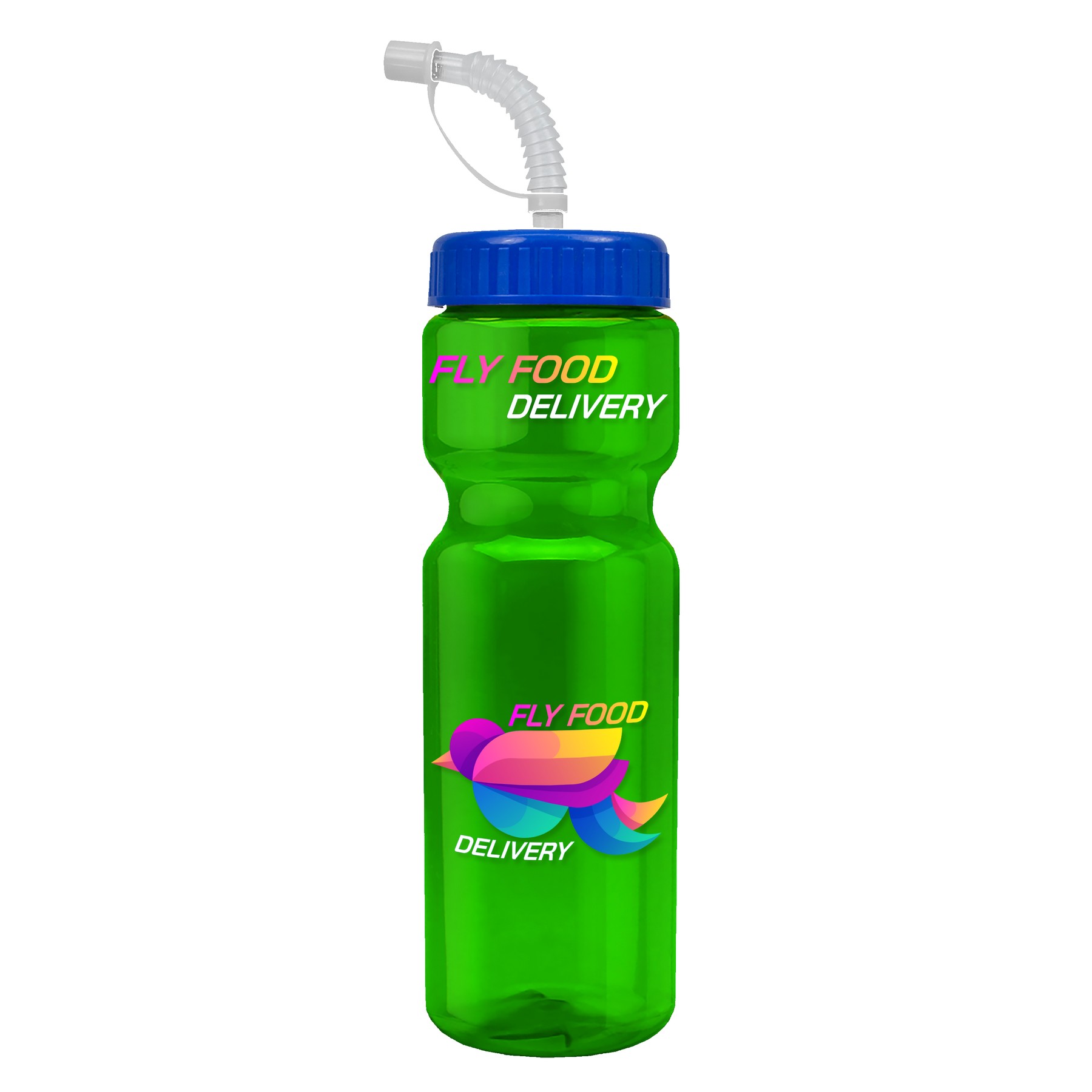 Picture of Garyline® Champ Recycled Bottle with Straw Lid - 28 oz.