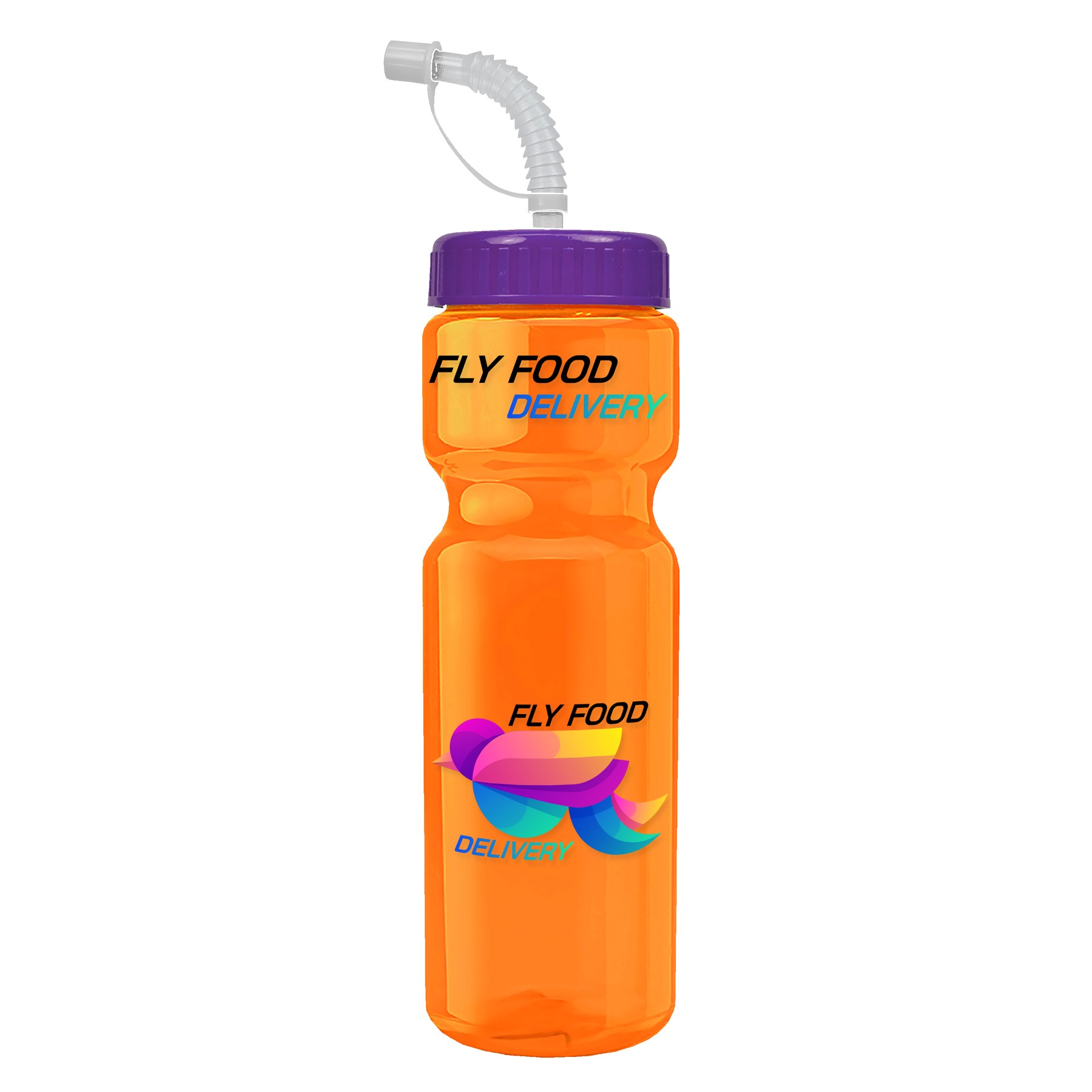 Picture of Garyline® Champ Recycled Bottle with Straw Lid - 28 oz.