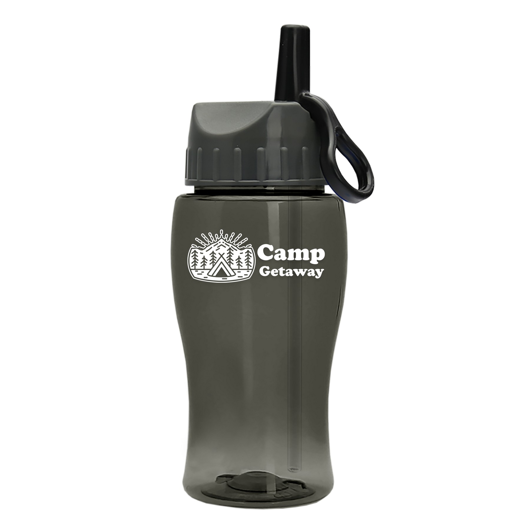 Picture of Garyline® Poly+ Jr. Bottle with Ring-Straw Lid - 18 oz.