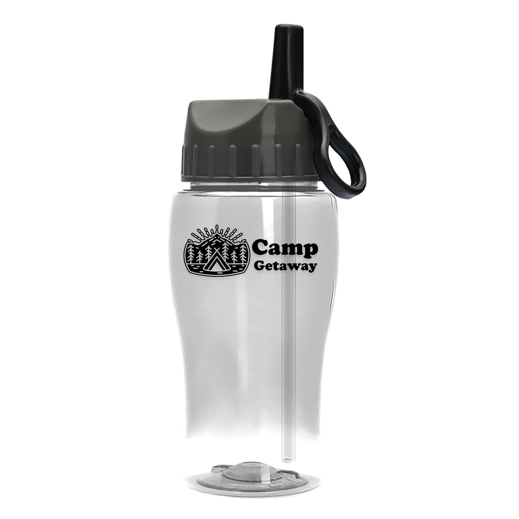 Picture of Garyline® Poly+ Jr. Bottle with Ring-Straw Lid - 18 oz.