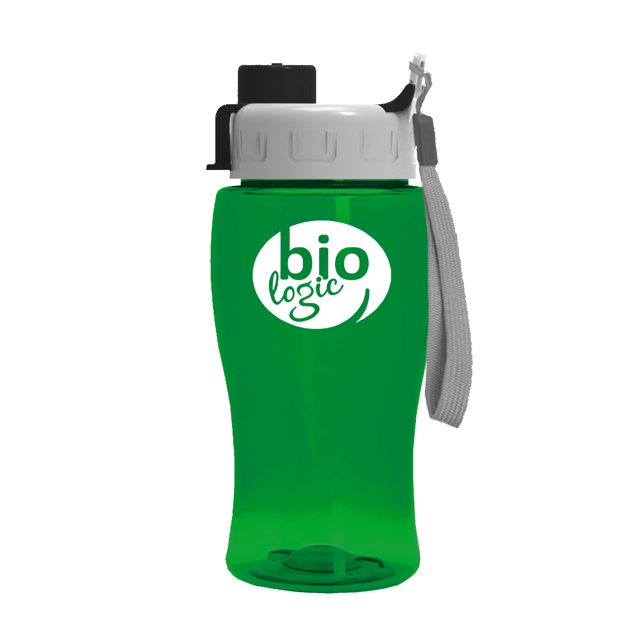 Picture of 18 Oz. Transparent Bottle w/Quick Snap Lid