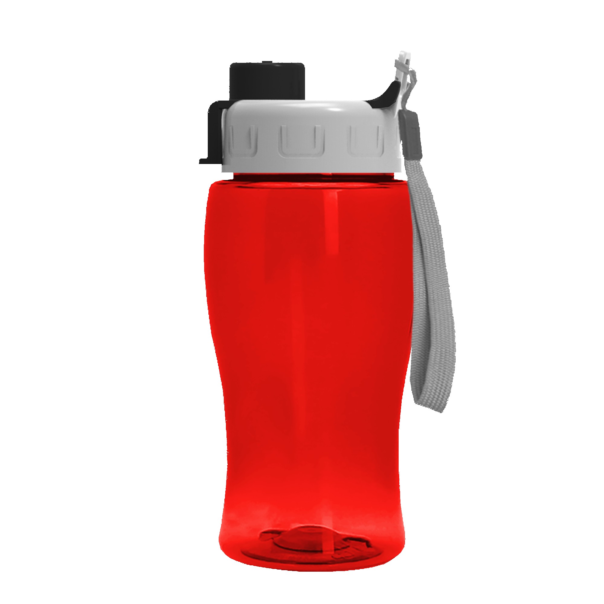 Picture of 18 Oz. Transparent Bottle w/Quick Snap Lid