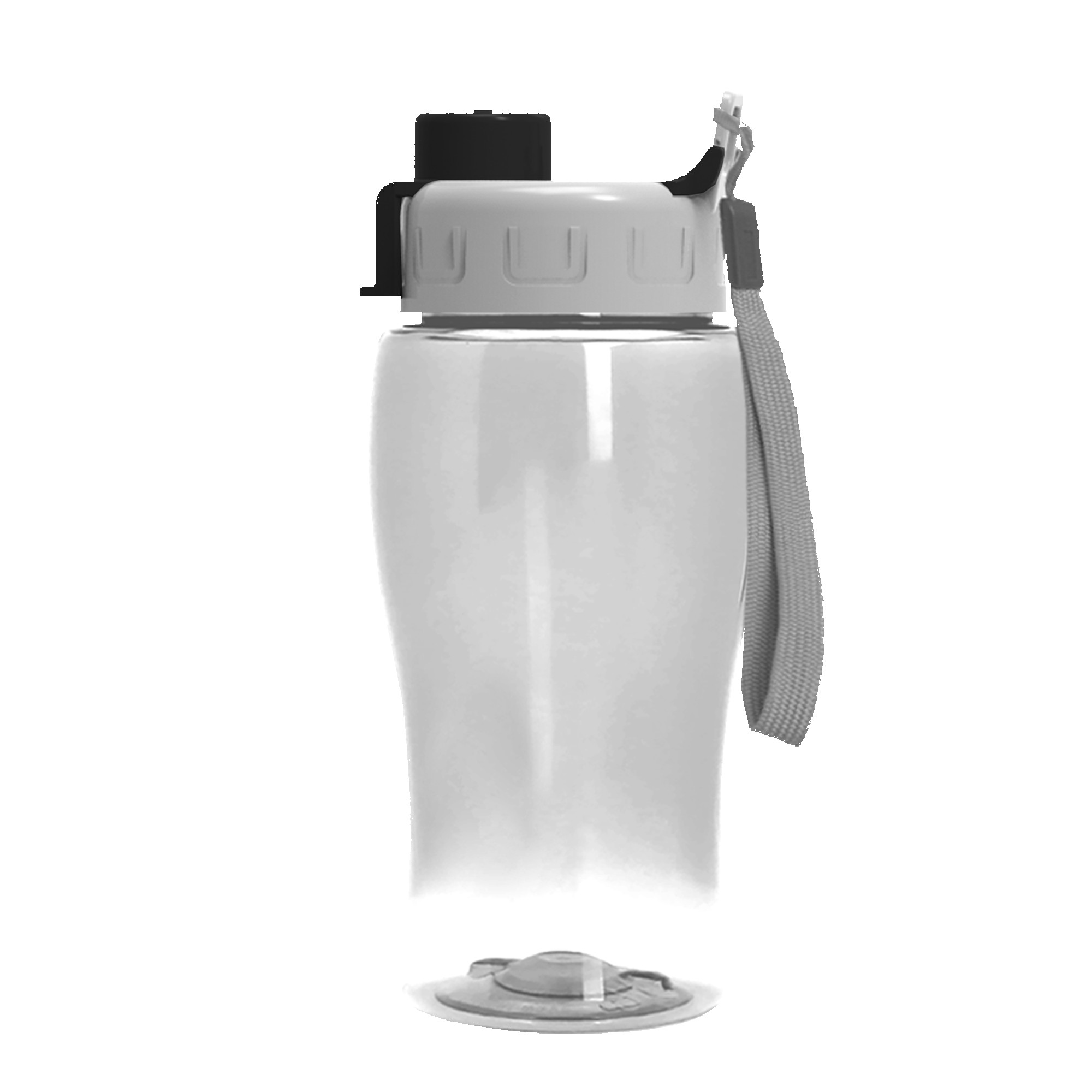 Picture of 18 Oz. Transparent Bottle w/Quick Snap Lid