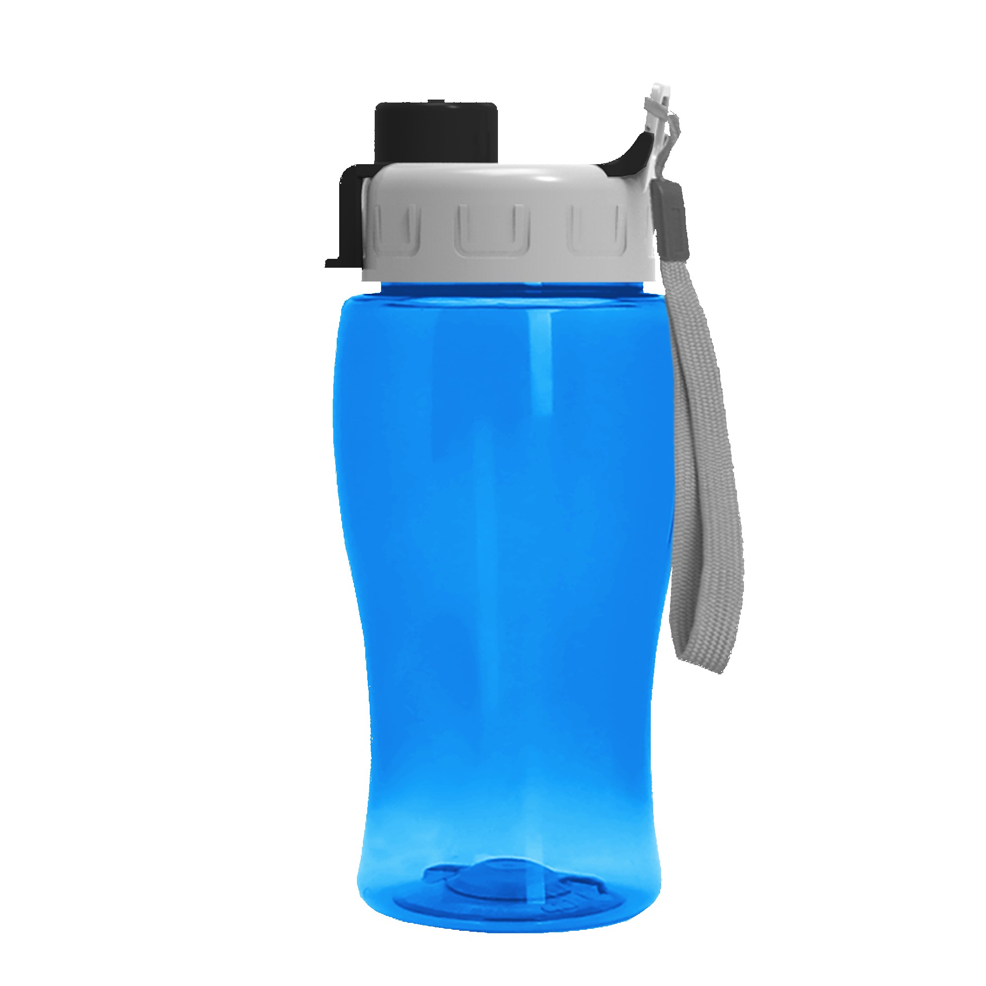 Picture of 18 Oz. Transparent Bottle w/Quick Snap Lid