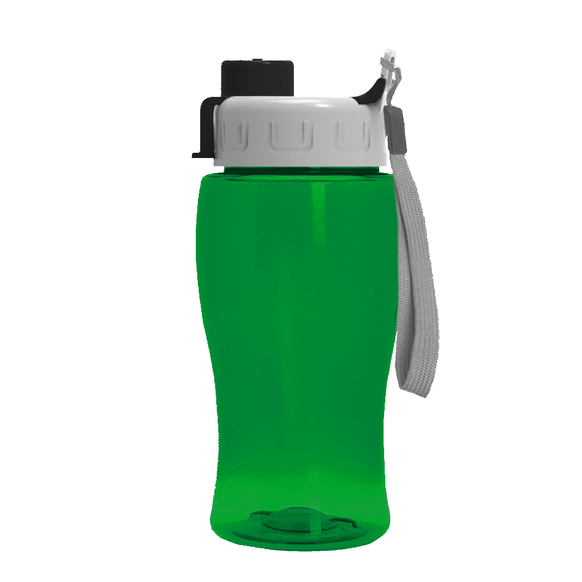 Picture of 18 Oz. Transparent Bottle w/Quick Snap Lid