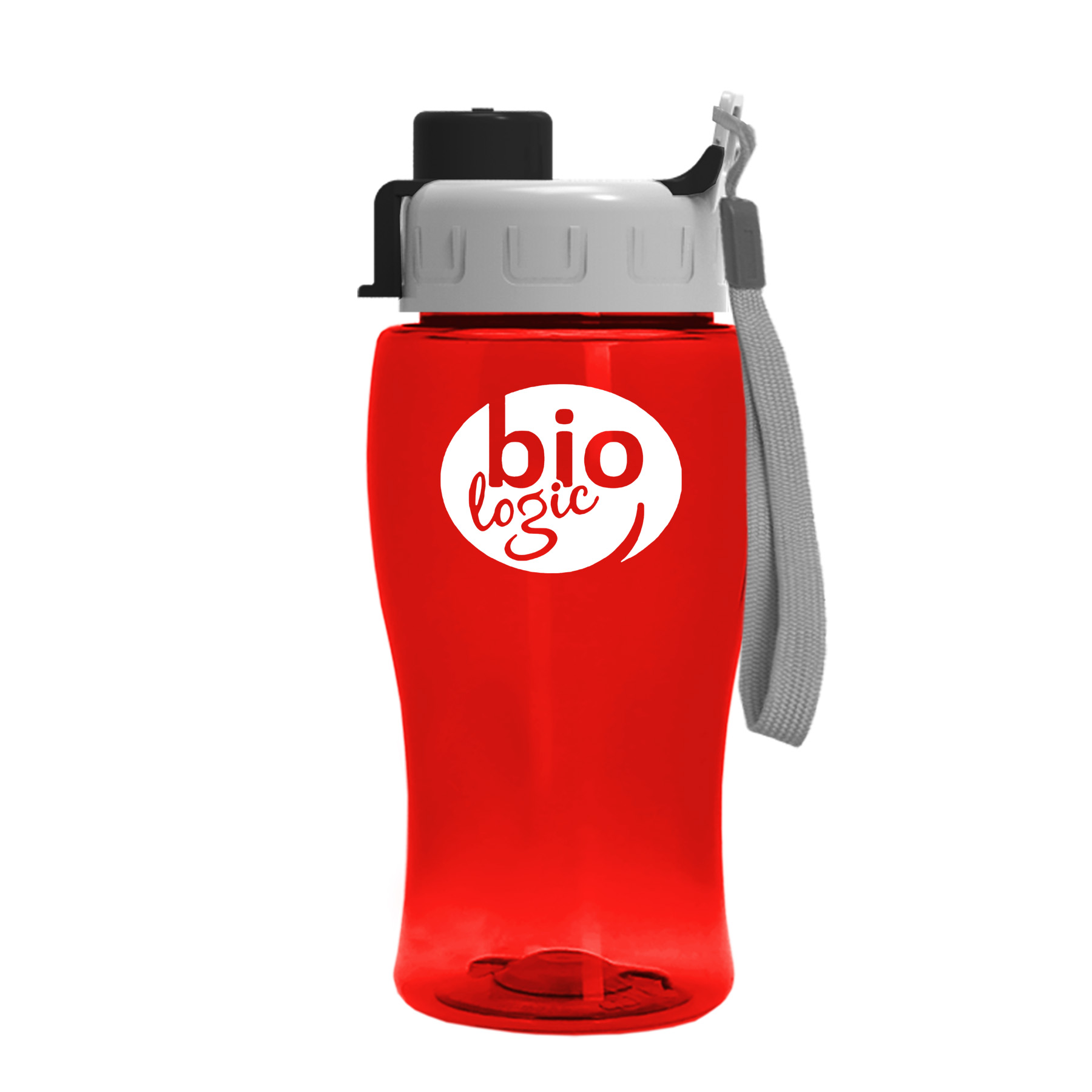 Picture of 18 Oz. Transparent Bottle w/Quick Snap Lid