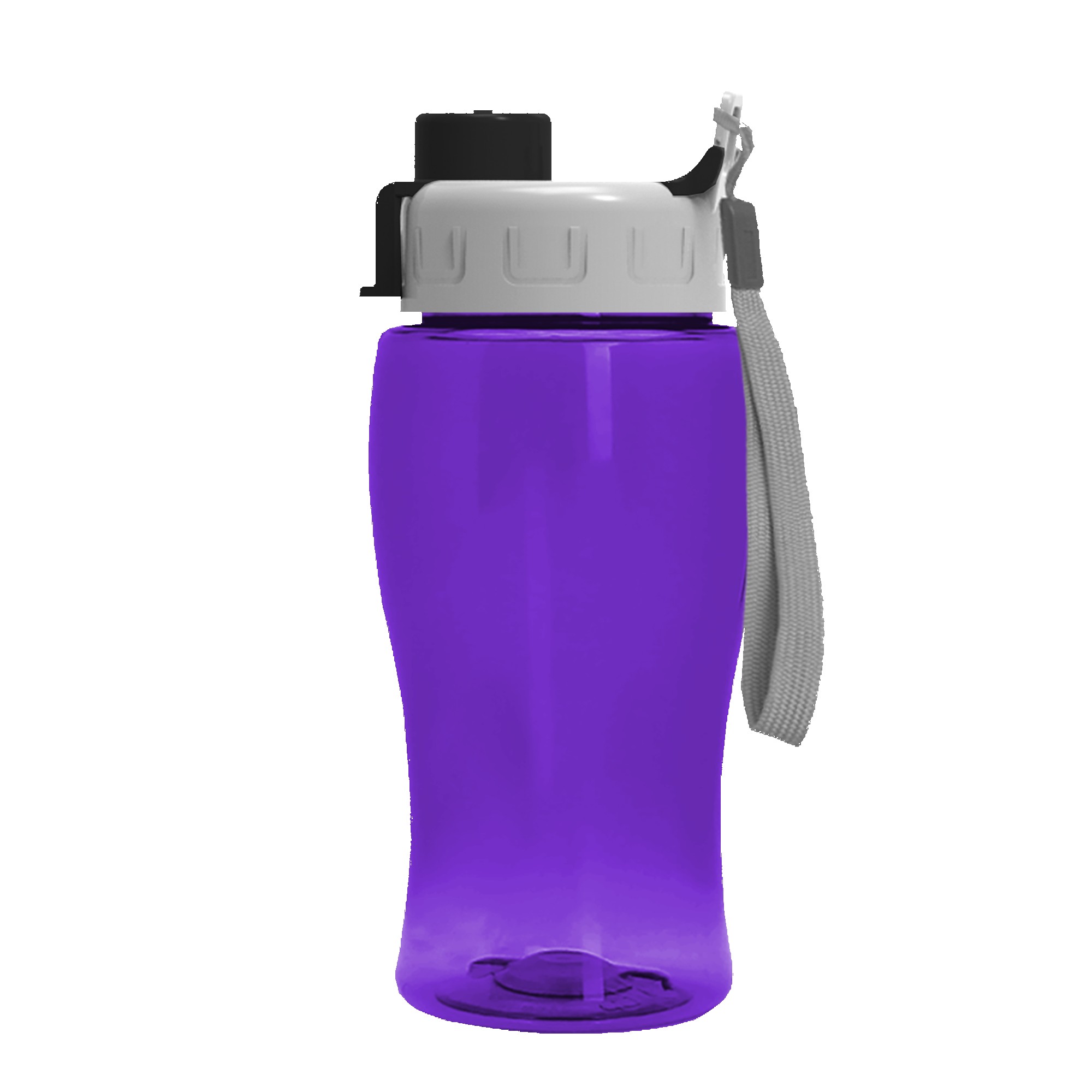 Picture of 18 Oz. Transparent Bottle w/Quick Snap Lid