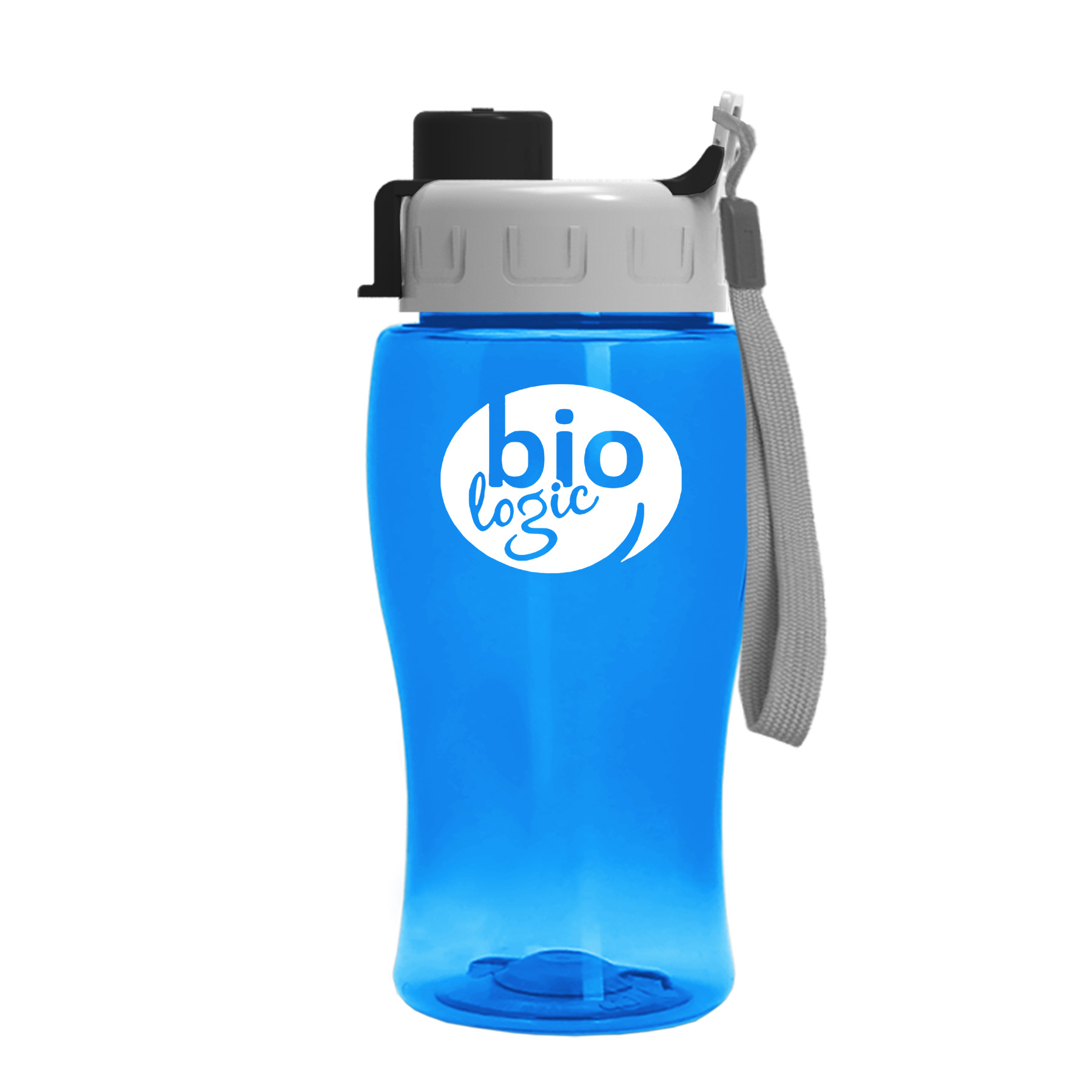 Picture of 18 Oz. Transparent Bottle w/Quick Snap Lid
