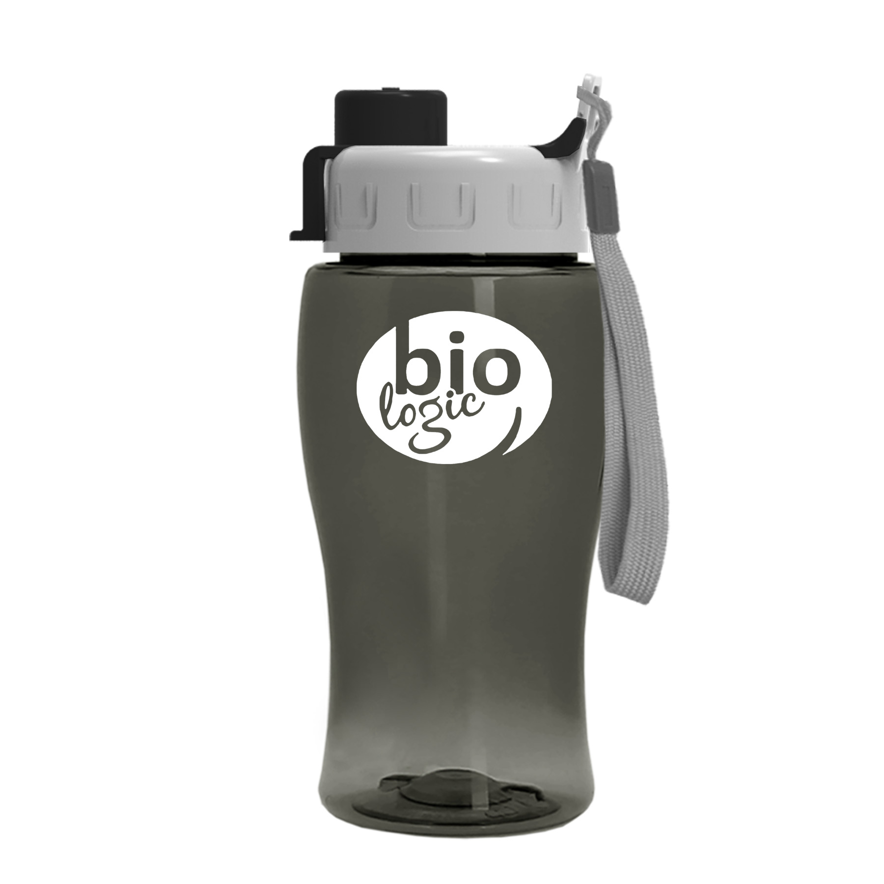 Picture of 18 Oz. Transparent Bottle w/Quick Snap Lid