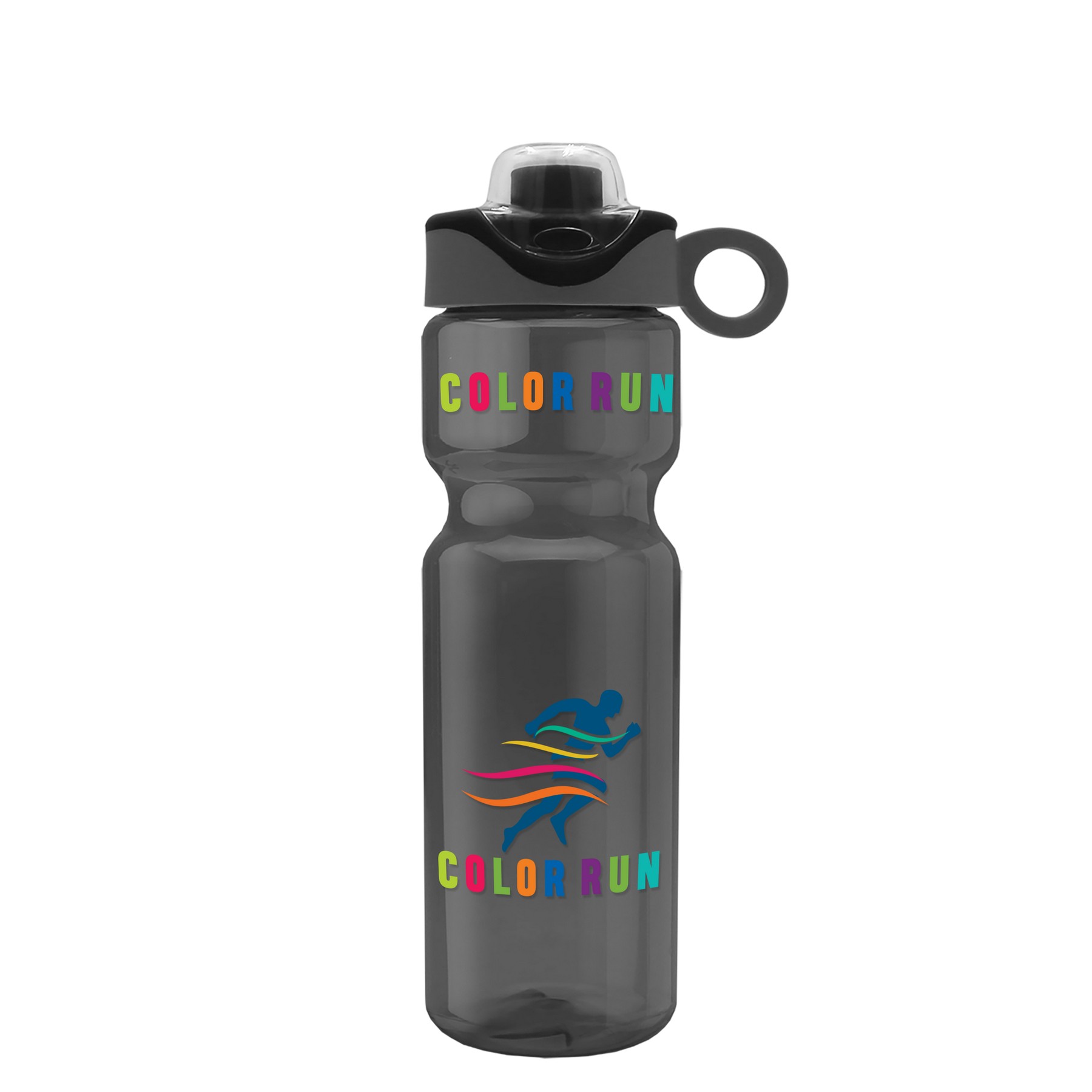 Picture of Garyline® Champ Bottle with Two-Tone Drink-Thru Lid with Silicone Loop - 28 oz.