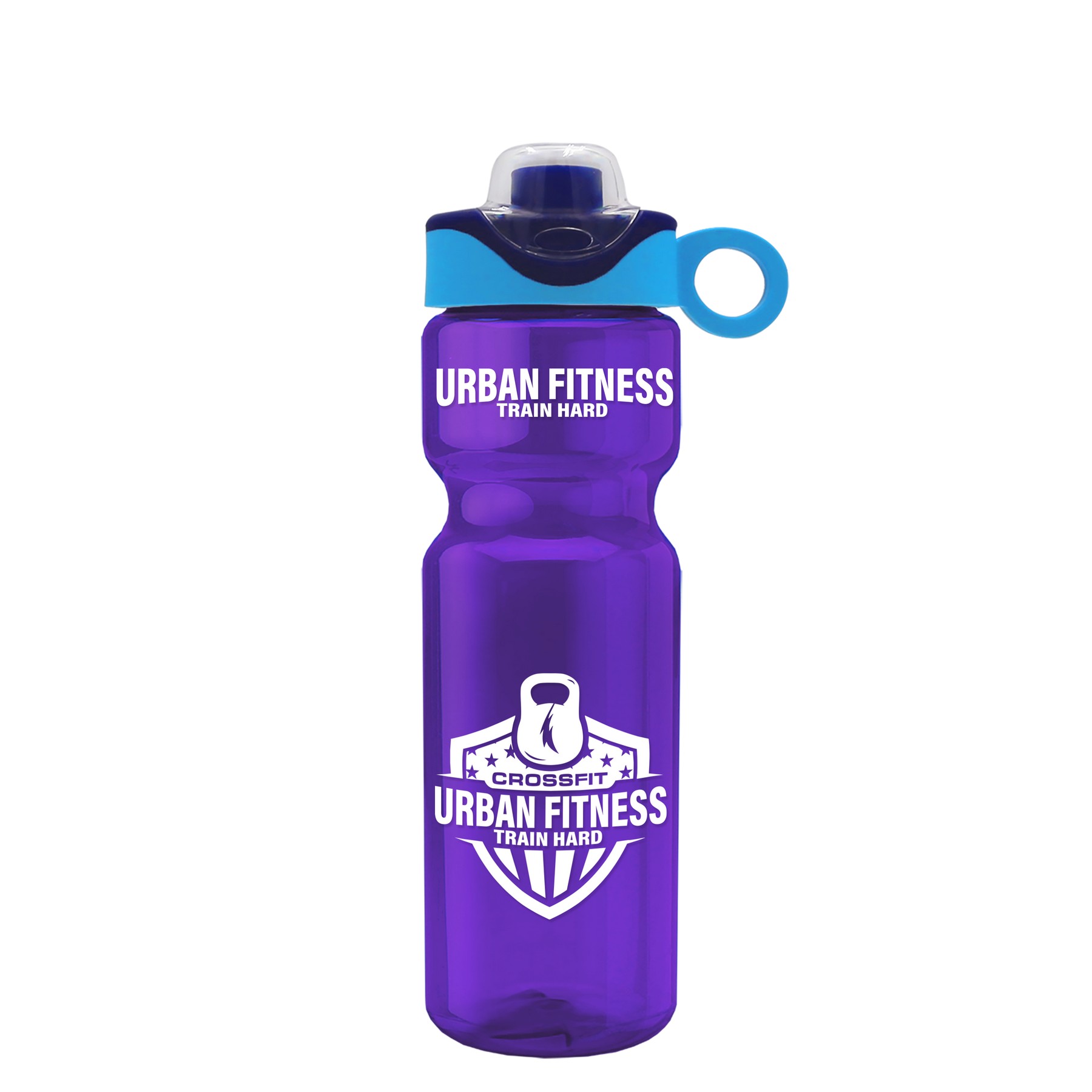 Picture of Garyline® Champ Bottle with Two-Tone Drink-Thru Lid with Silicone Loop - 28 oz.
