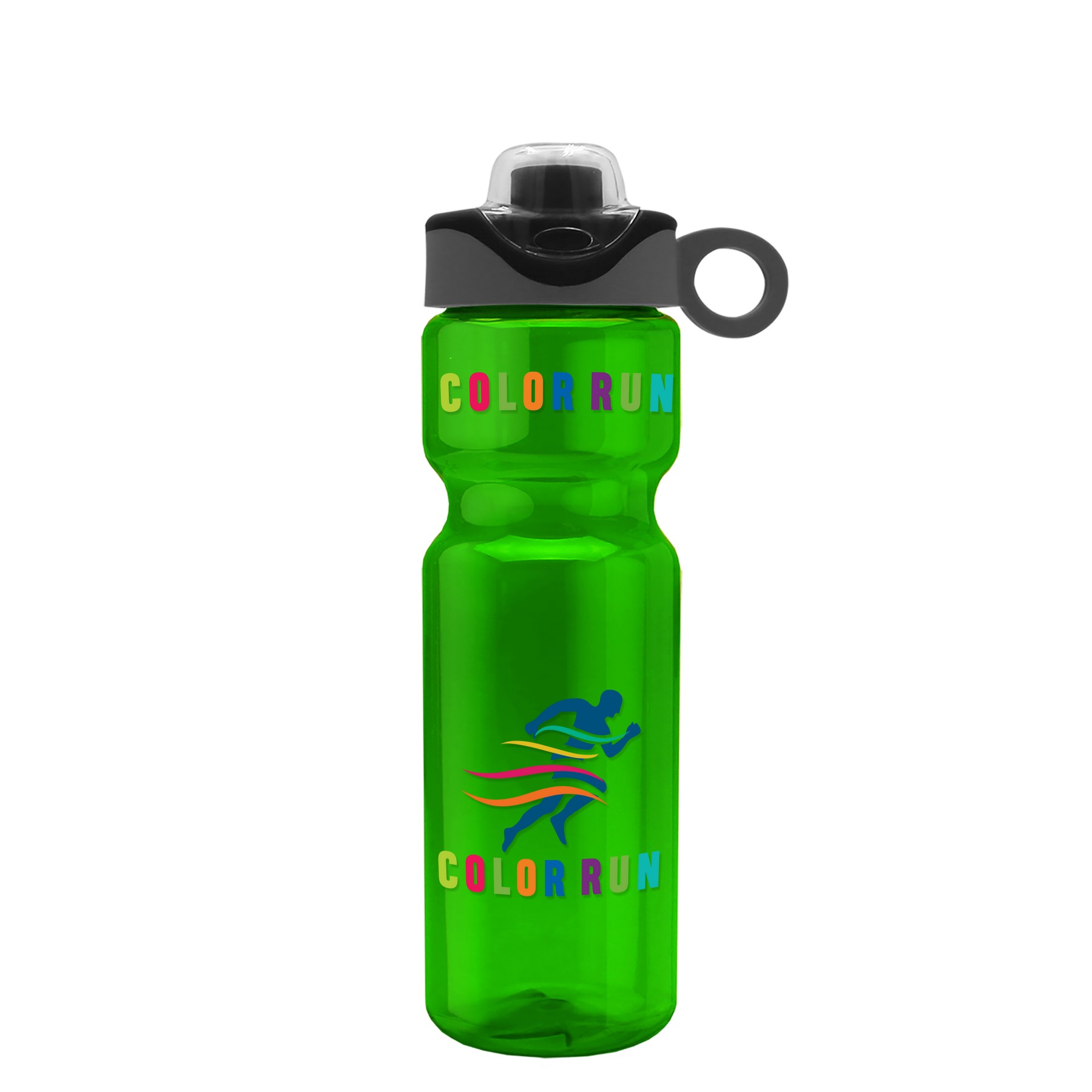 Picture of Garyline® Champ Bottle with Two-Tone Drink-Thru Lid with Silicone Loop - 28 oz.