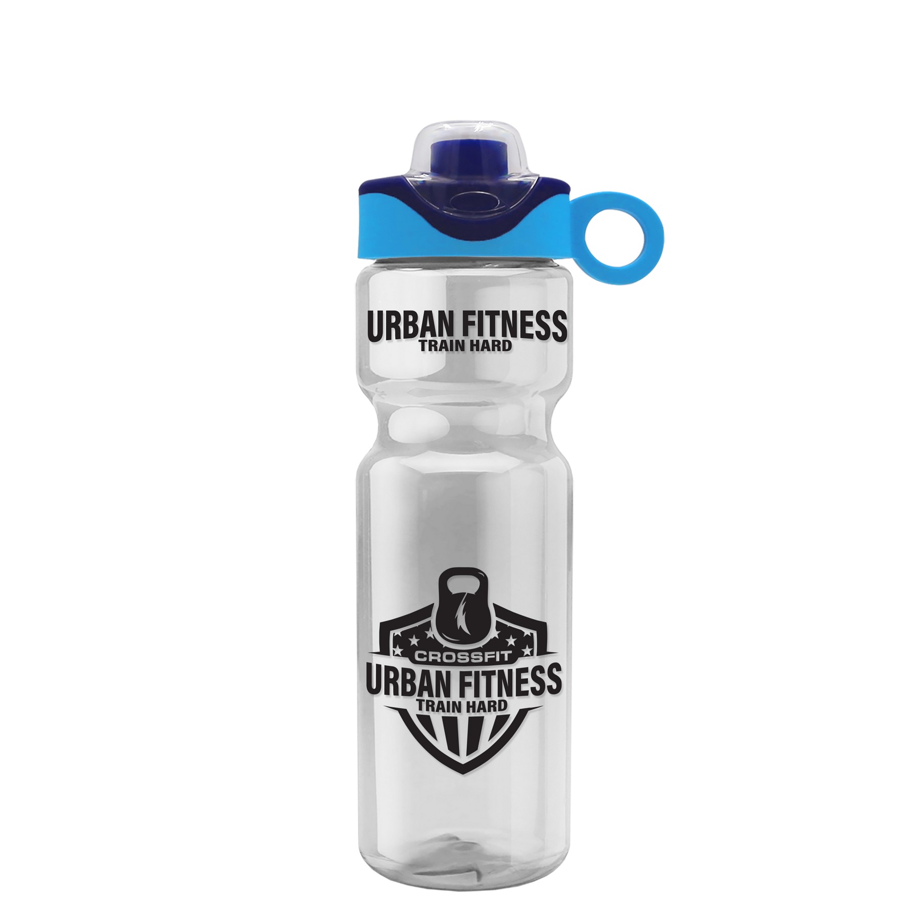 Picture of Garyline® Champ Bottle with Two-Tone Drink-Thru Lid with Silicone Loop - 28 oz.