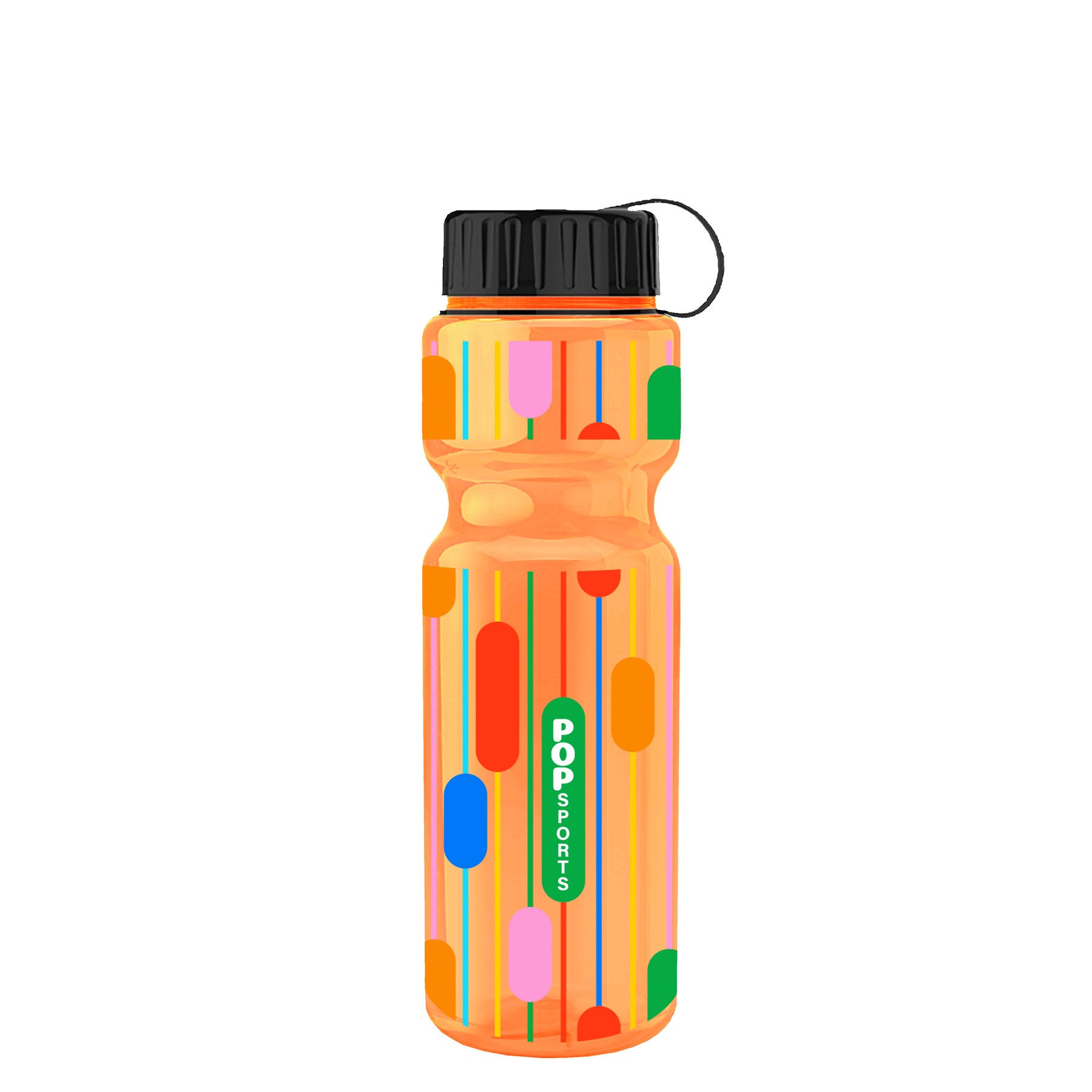 Picture of Garyline® Champ Bottle with Tethered Lid - 28 oz.