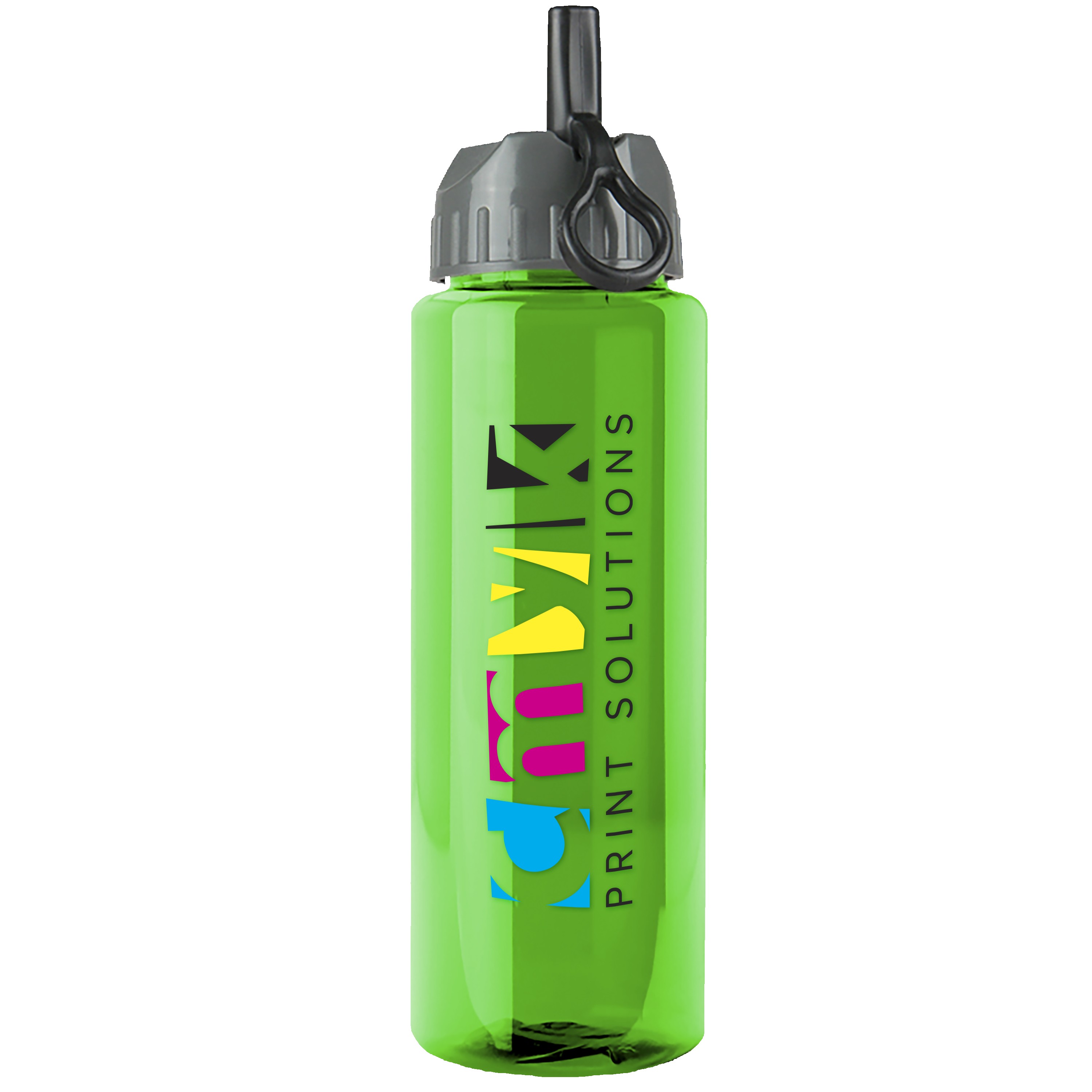 Picture of Garyline® Guzzler Bottle with Ring-Straw Lid - 32 oz.