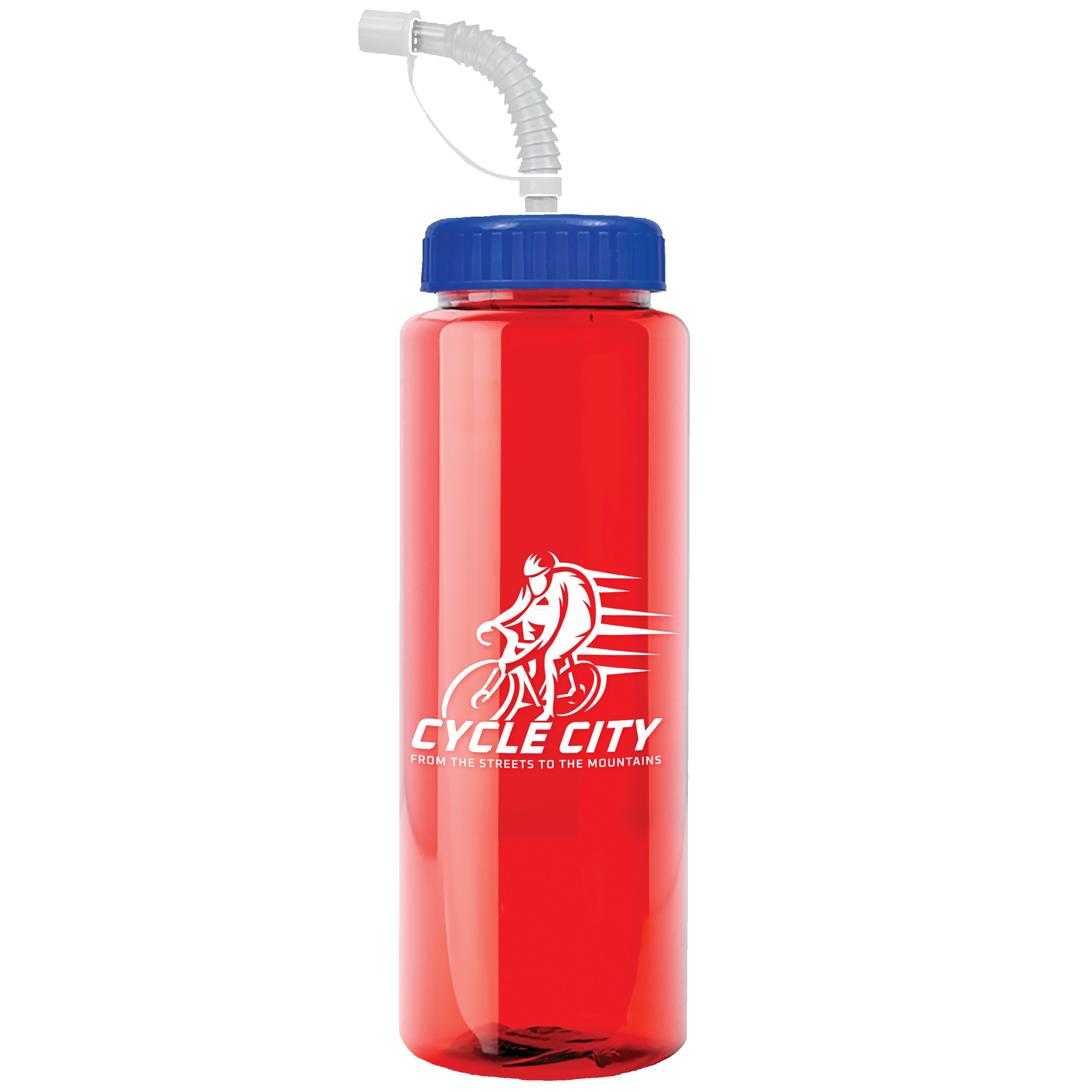 Picture of Garyline® Guzzler Bottle with Straw Lid - 32 oz.