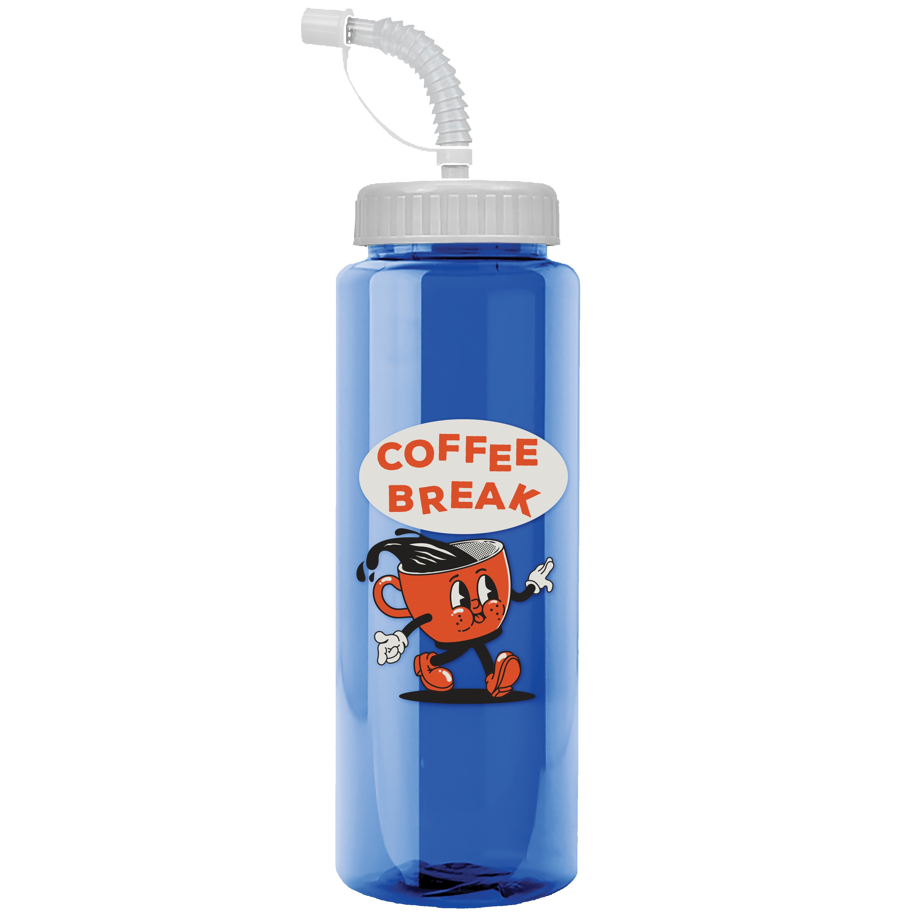 Picture of Garyline® Guzzler Bottle with Straw Lid - 32 oz.