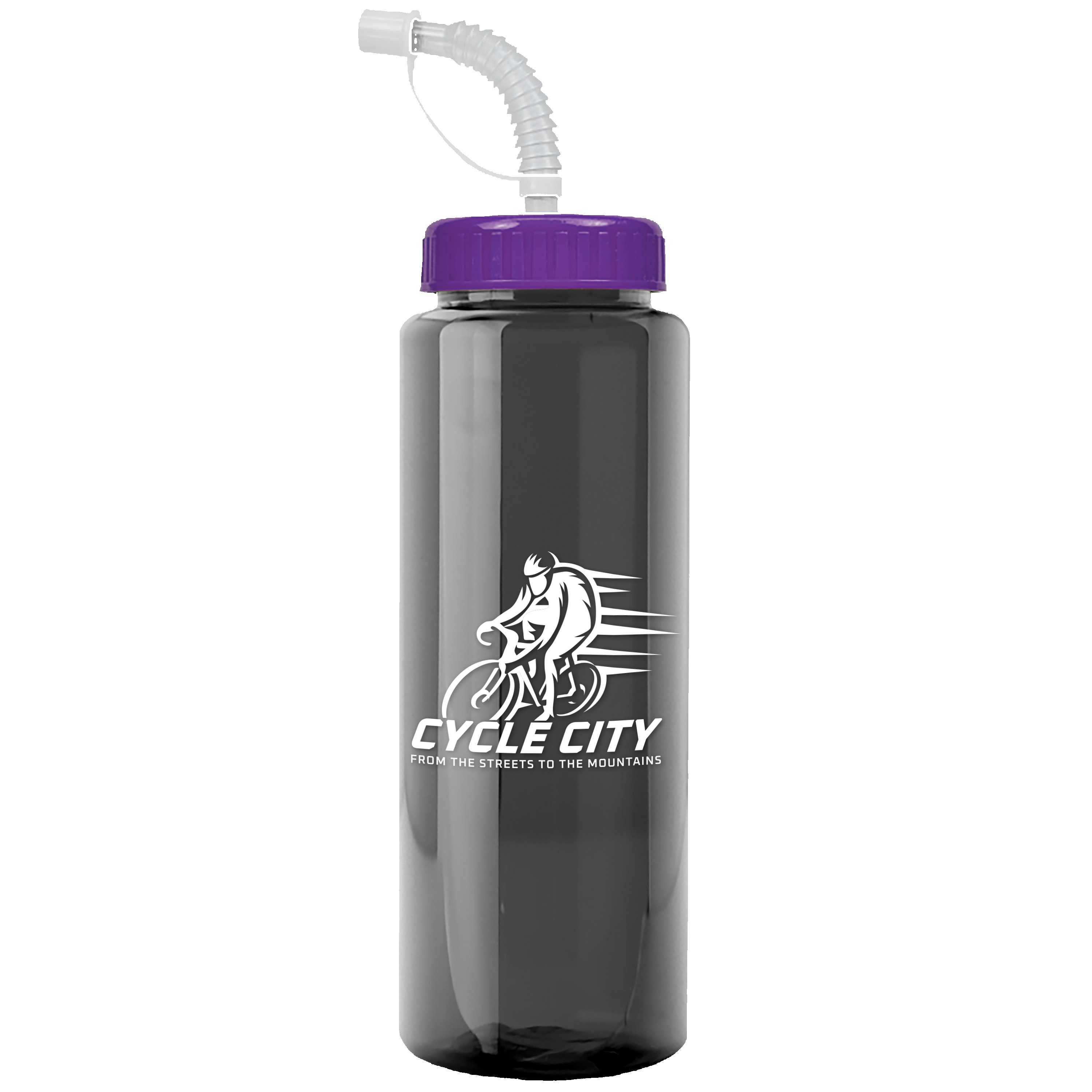 Picture of Garyline® Guzzler Bottle with Straw Lid - 32 oz.