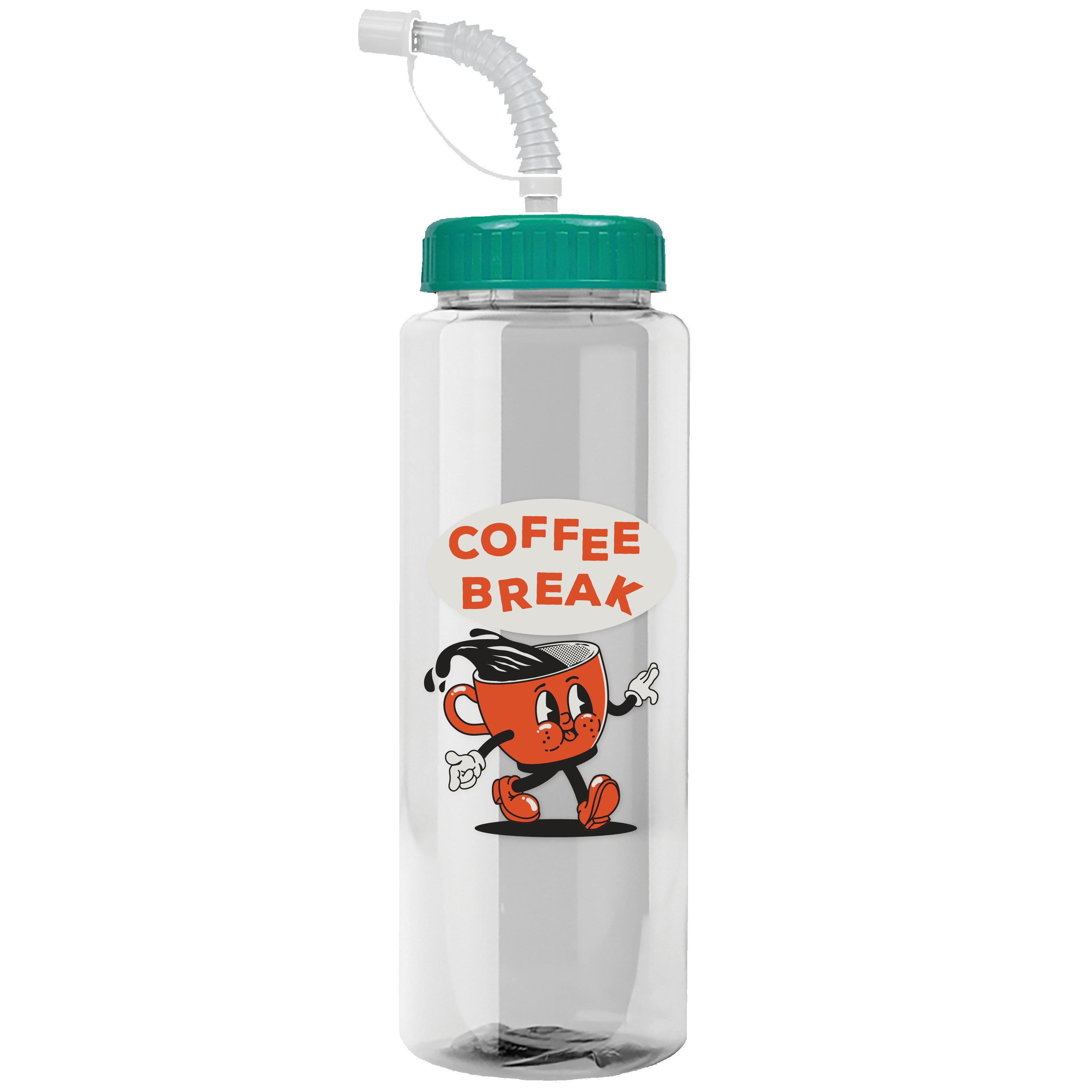 Picture of Garyline® Guzzler Bottle with Straw Lid - 32 oz.