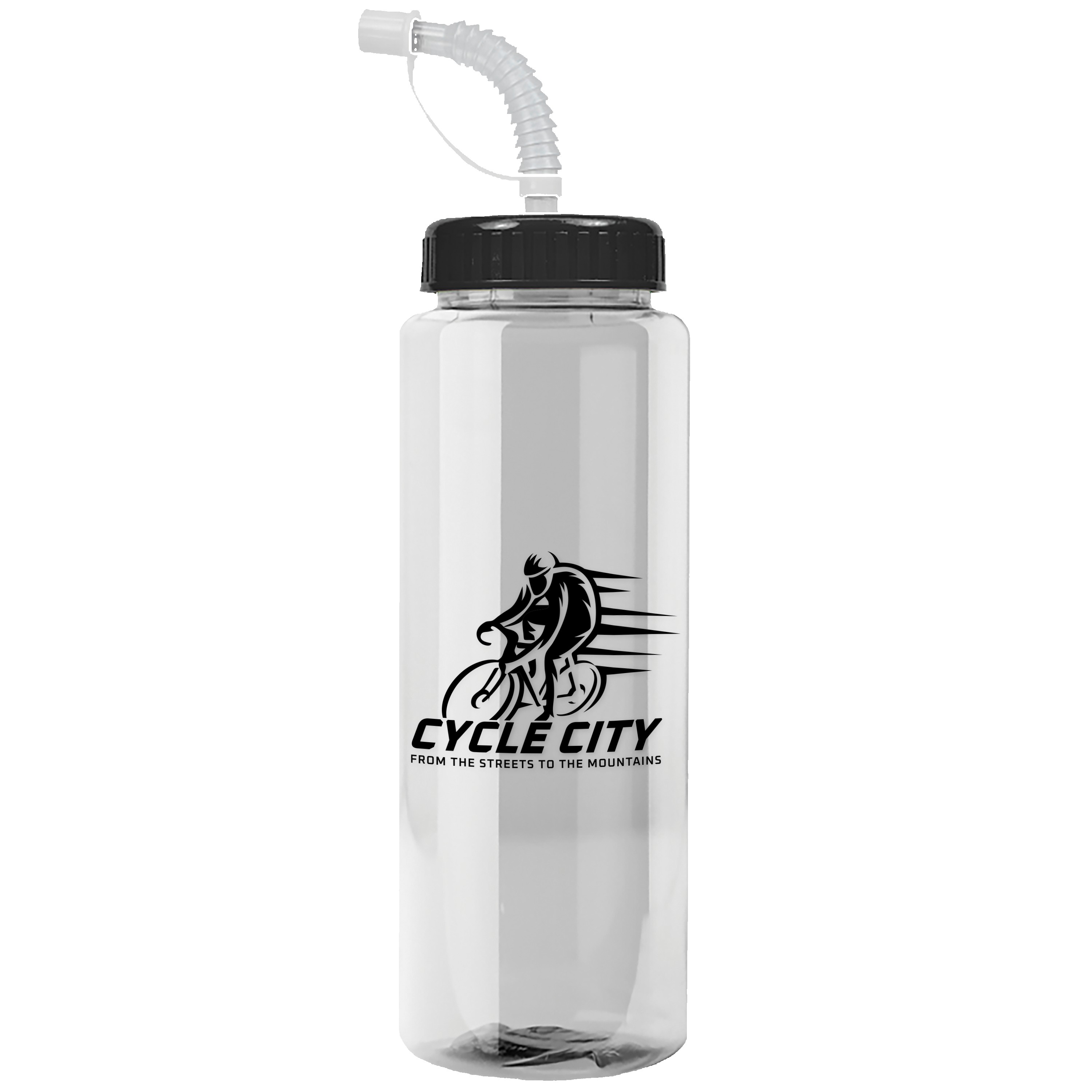 Picture of Garyline® Guzzler Bottle with Straw Lid - 32 oz.