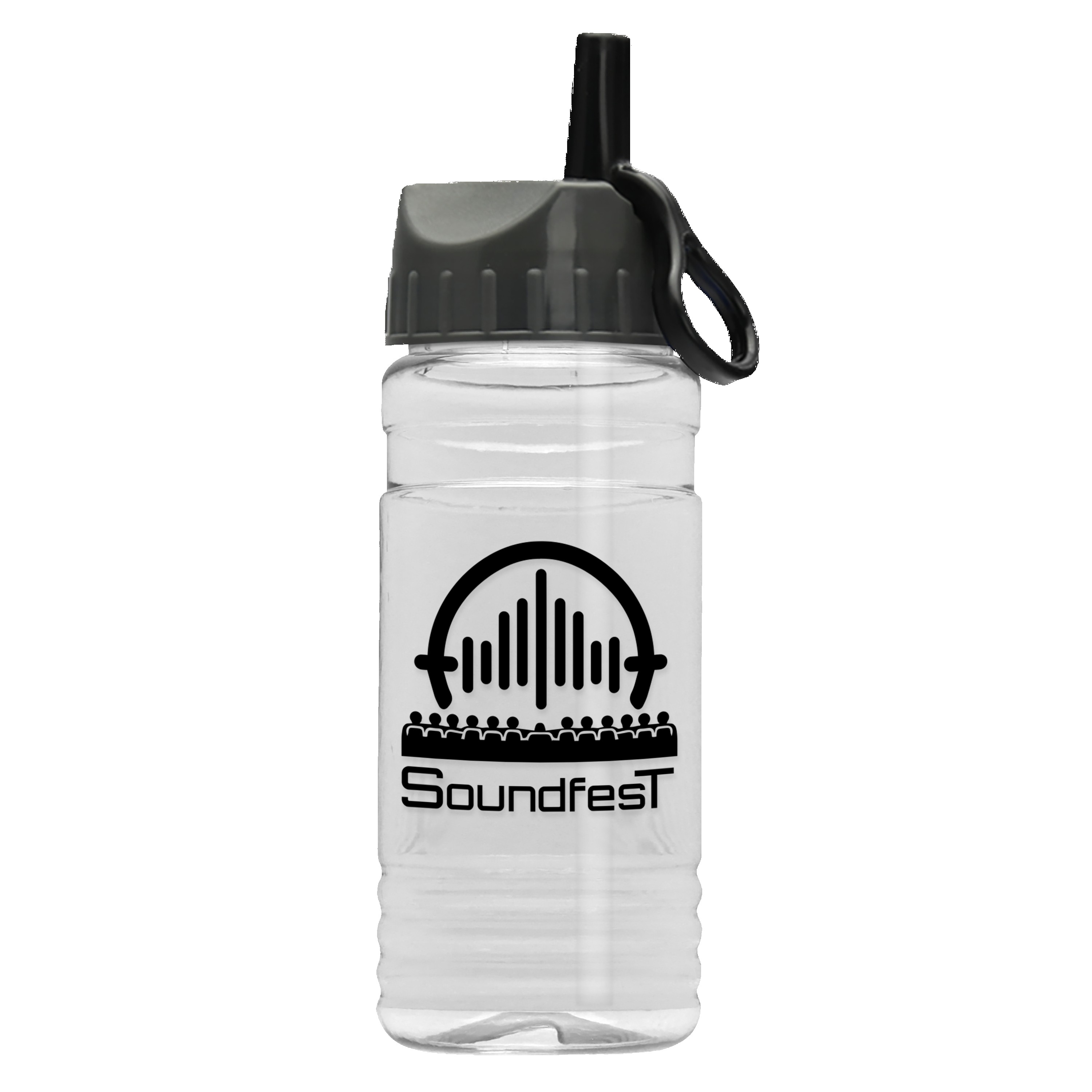 Picture of Garyline® Groove Tritan® Bottle with Ring-Straw Lid - 20 oz.
