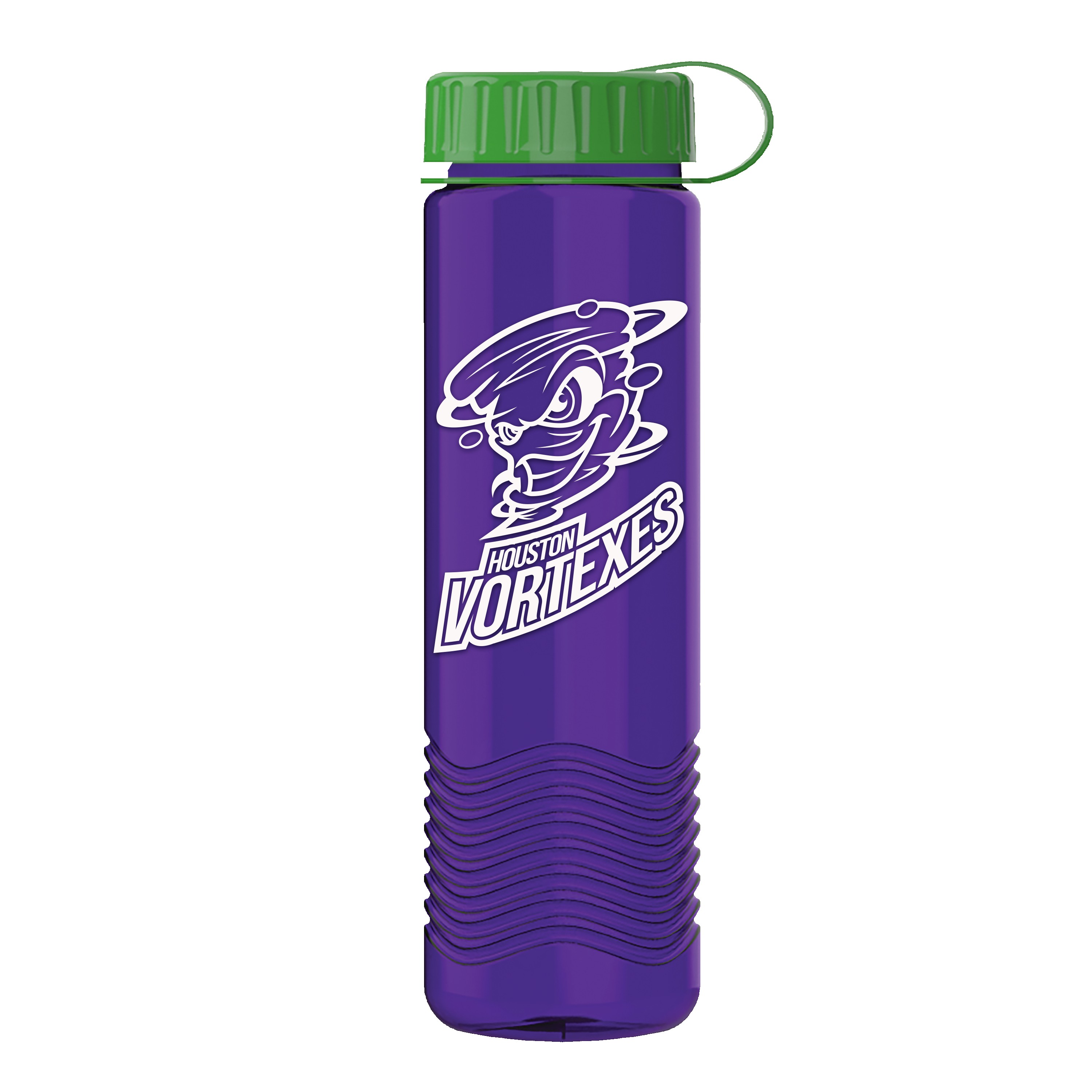 Picture of Garyline® Wave Tritan® Bottle with Tethered Lid - 24 oz.