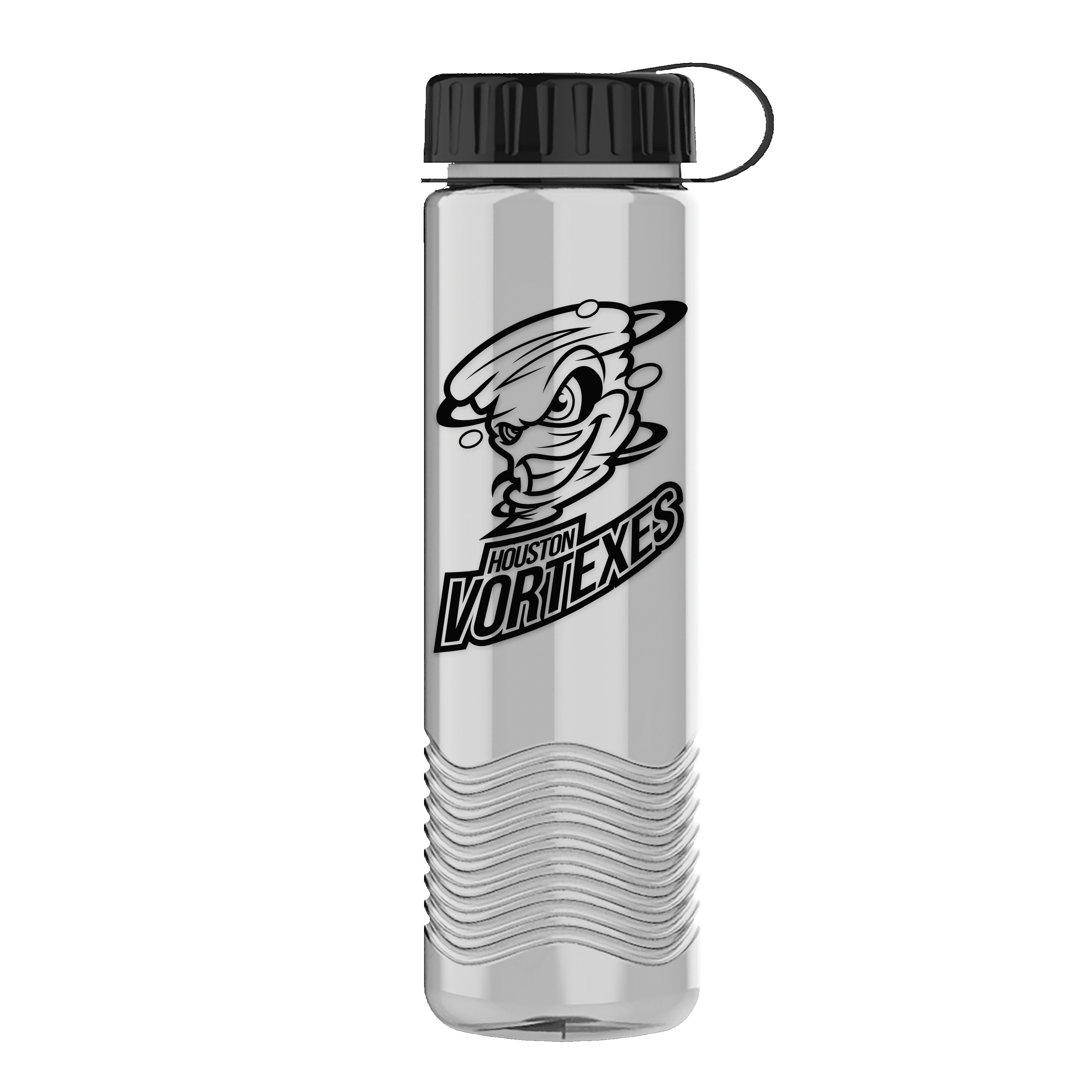 Picture of Garyline® Wave Tritan® Bottle with Tethered Lid - 24 oz.