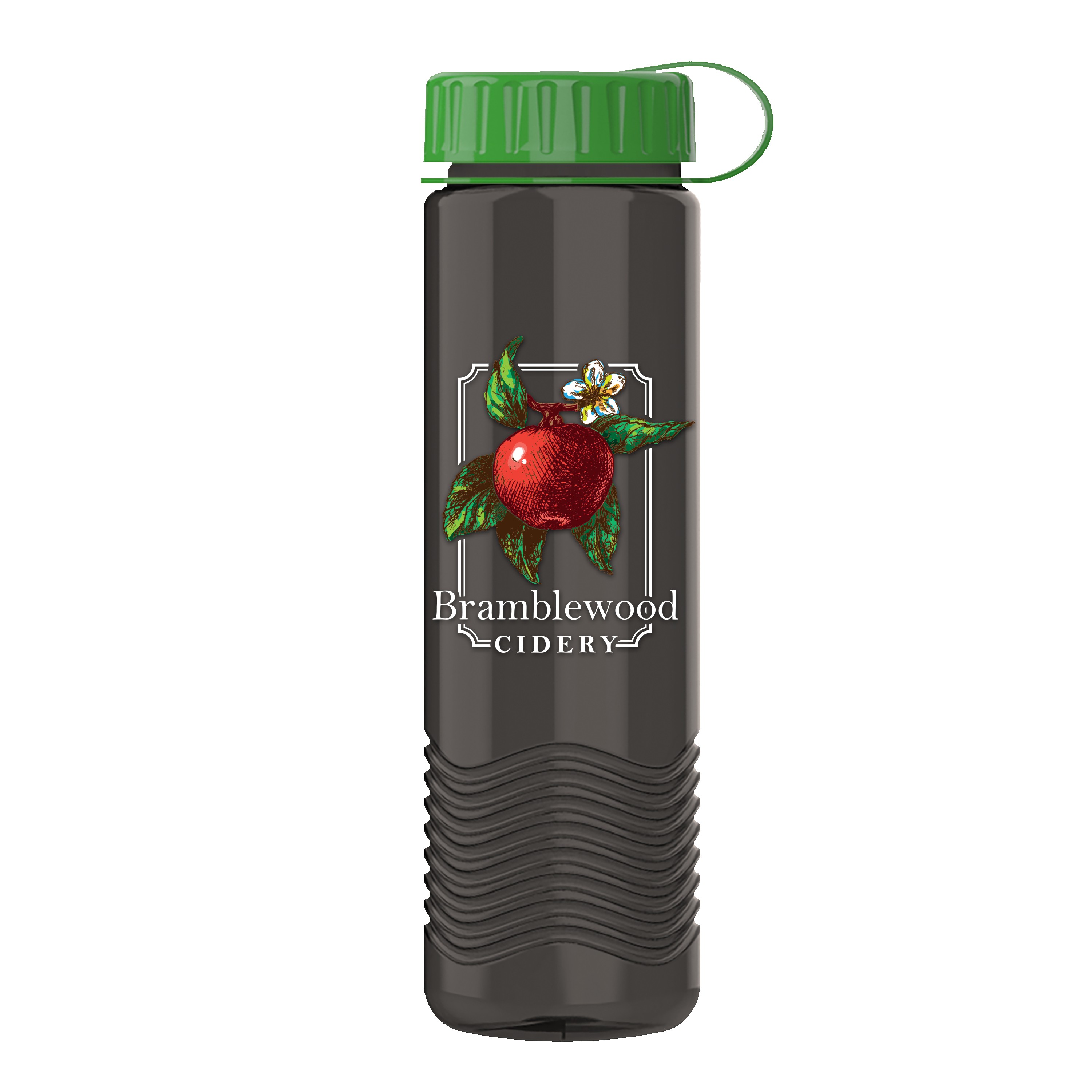 Picture of Garyline® Wave Tritan® Bottle with Tethered Lid - 24 oz.