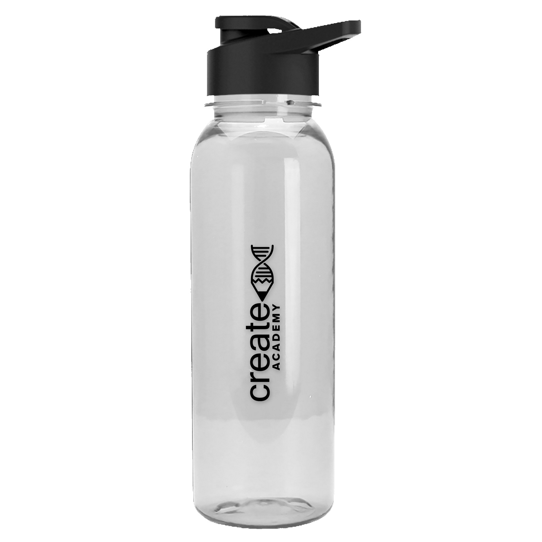 Picture of Garyline® Flat-Sided Tritan® Bottle with Drink-Thru Lid - 24 oz.