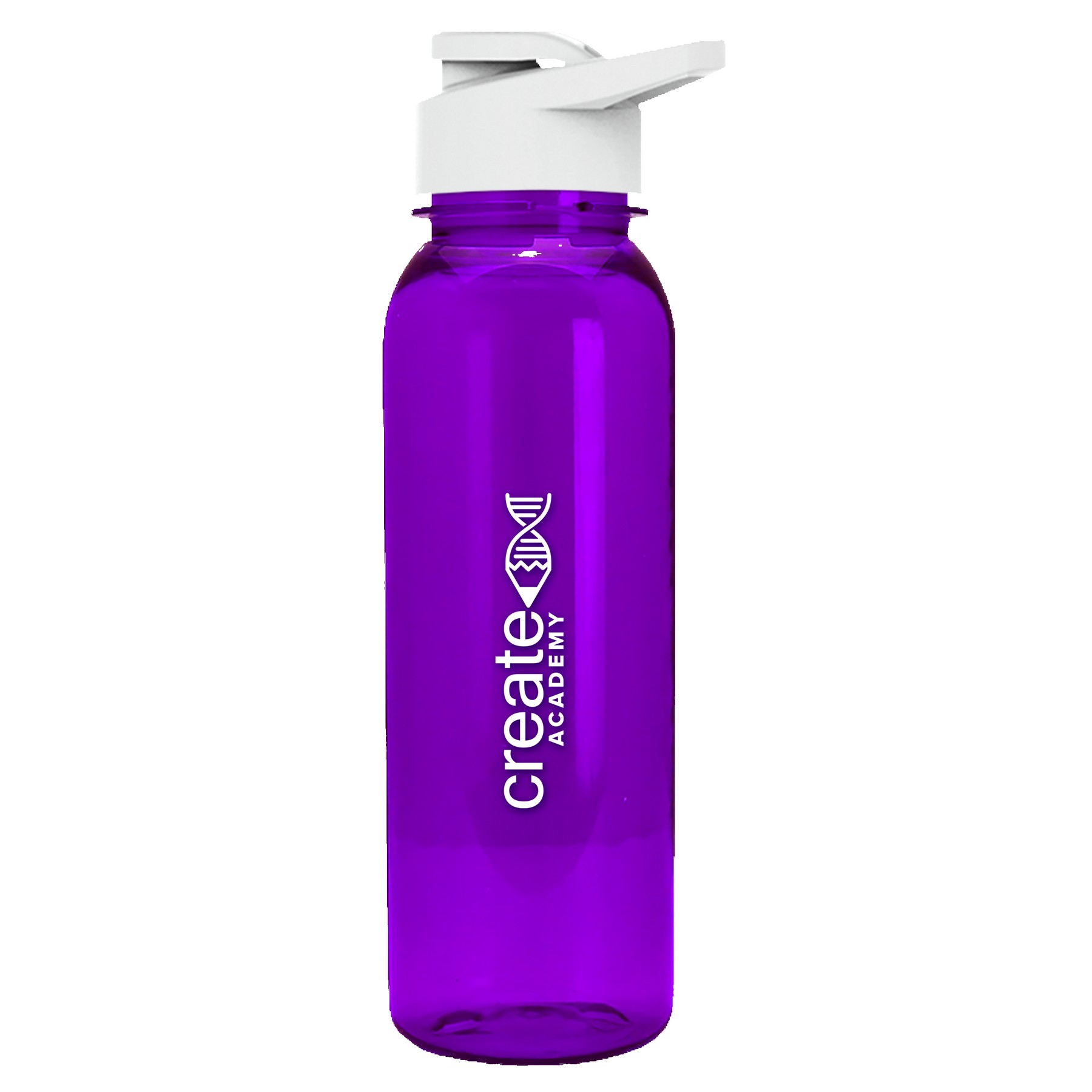 Picture of Garyline® Flat-Sided Tritan® Bottle with Drink-Thru Lid - 24 oz.