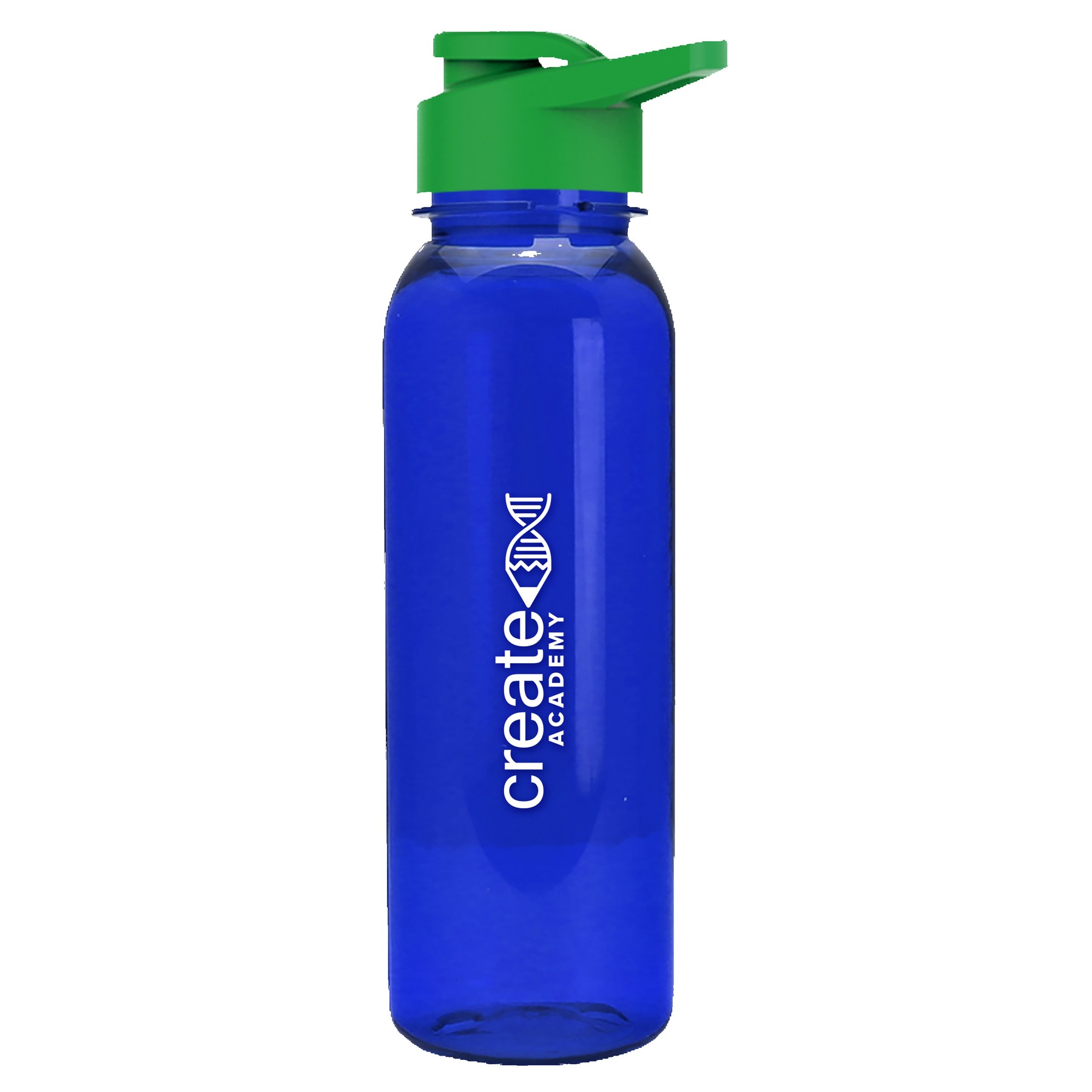 Picture of Garyline® Flat-Sided Tritan® Bottle with Drink-Thru Lid - 24 oz.