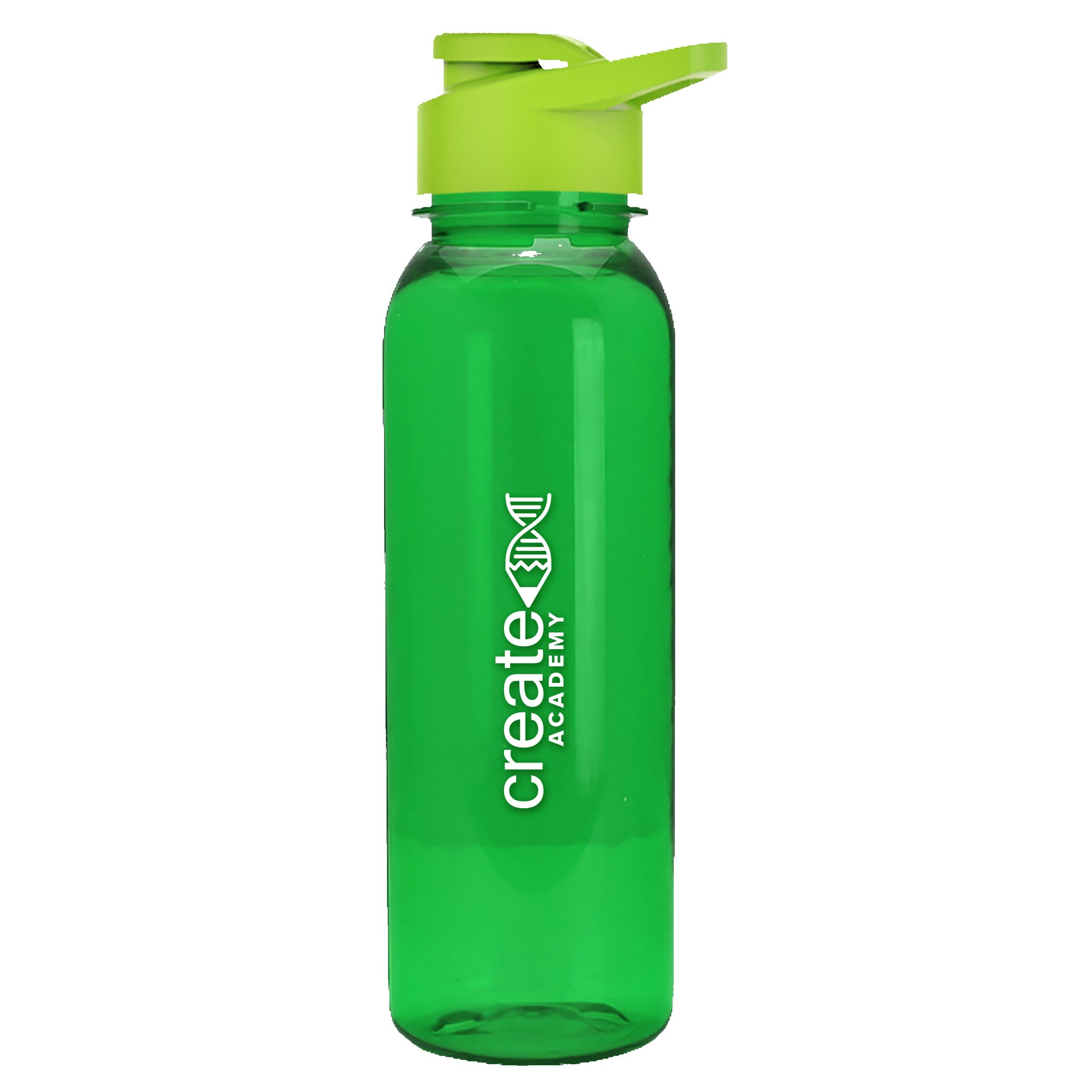 Picture of Garyline® Flat-Sided Tritan® Bottle with Drink-Thru Lid - 24 oz.