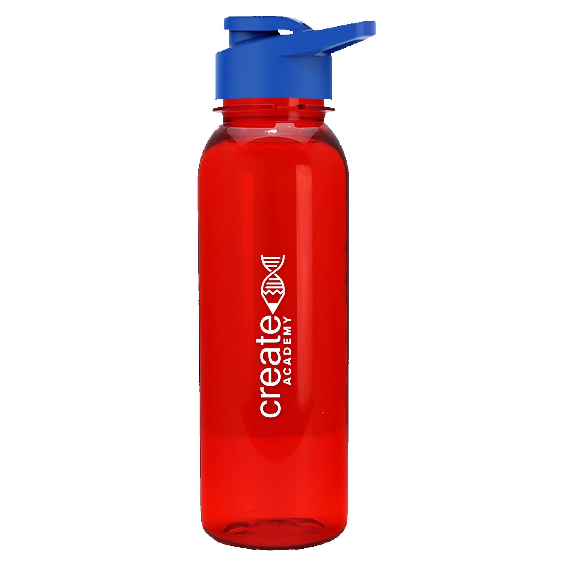 Picture of Garyline® Flat-Sided Tritan® Bottle with Drink-Thru Lid - 24 oz.