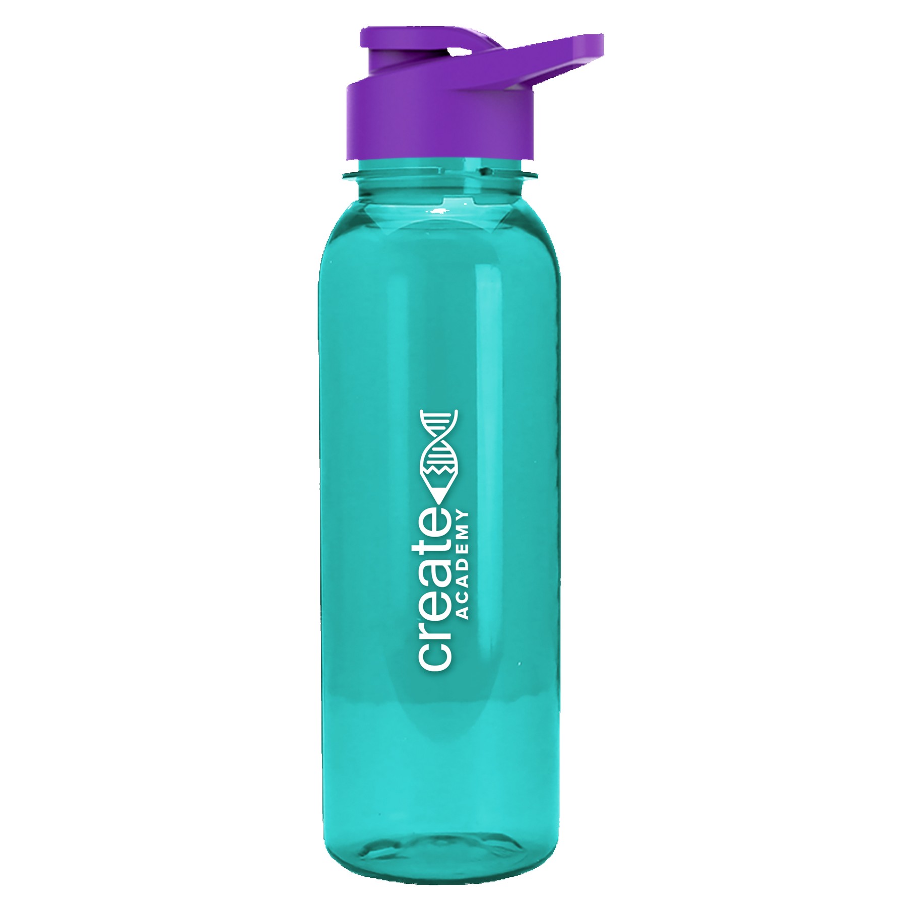 Picture of Garyline® Flat-Sided Tritan® Bottle with Drink-Thru Lid - 24 oz.